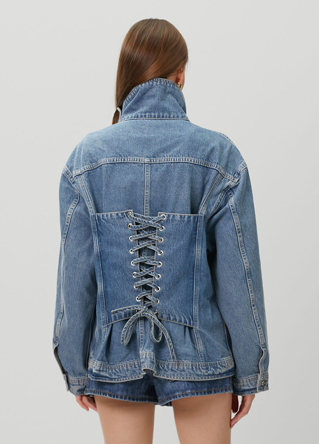 Lol Scott Mavi Denim Ceket görsel 4