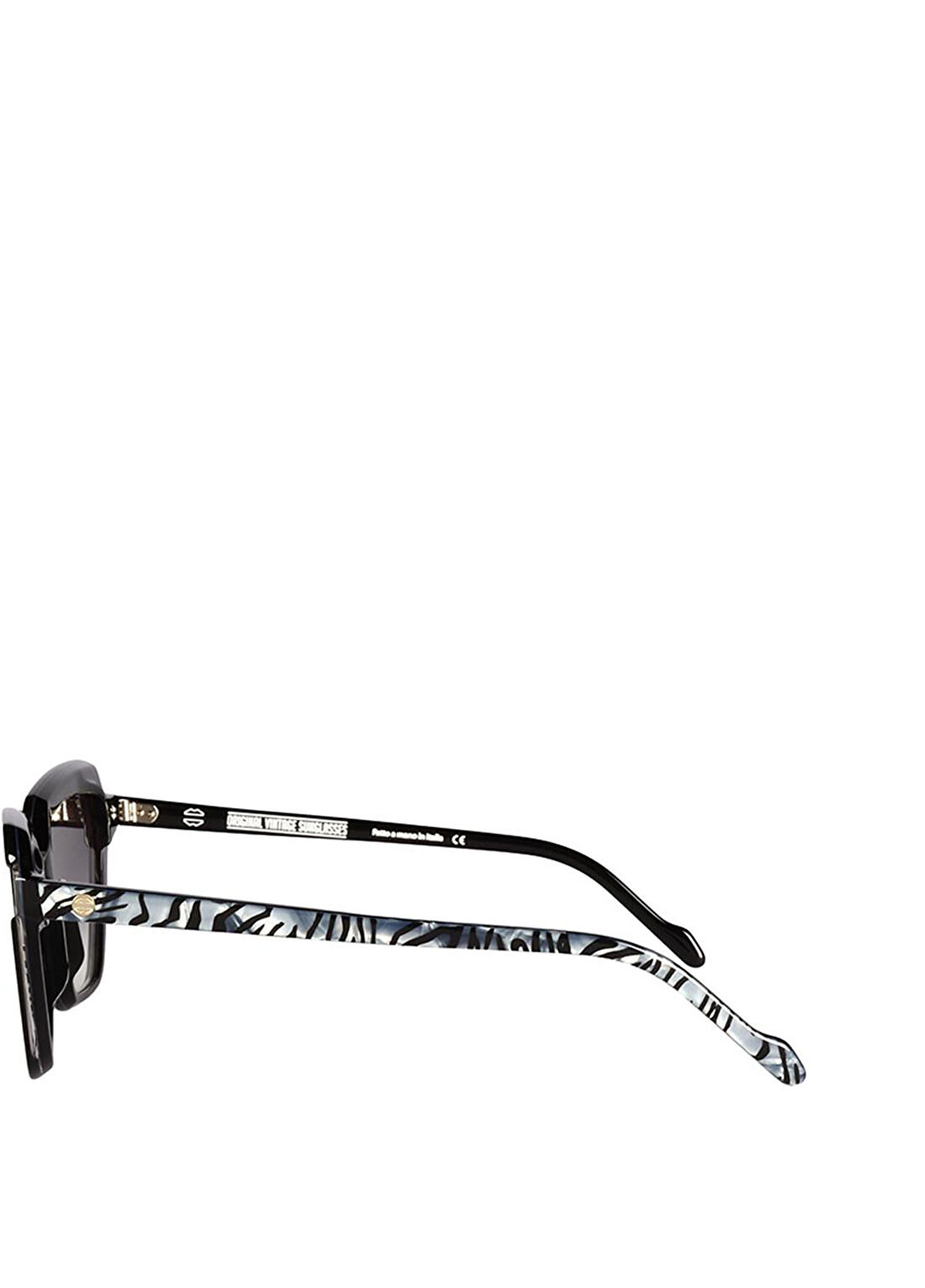 Original Vintage Sunglasses Felin FL 06 White Tiger Siyah Asetat Kadın Güneş Gözlüğü görsel 3