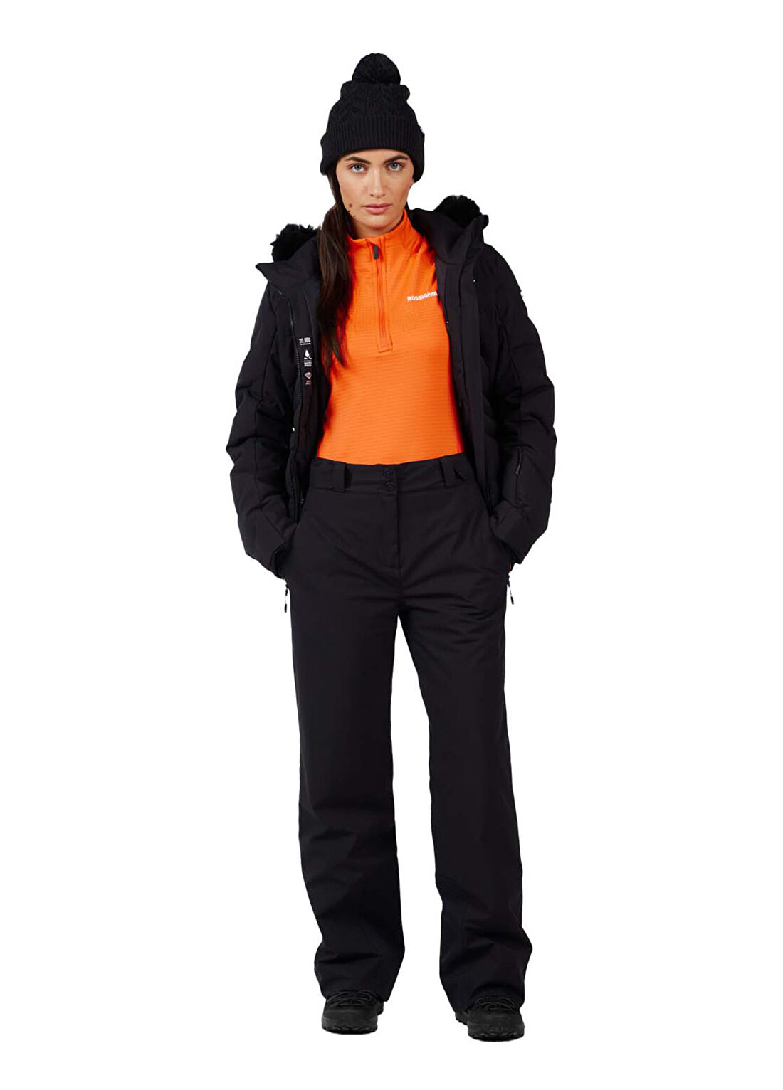 Rossignol Strawpile Insulated Siyah Kadın Kayak Pantolonu