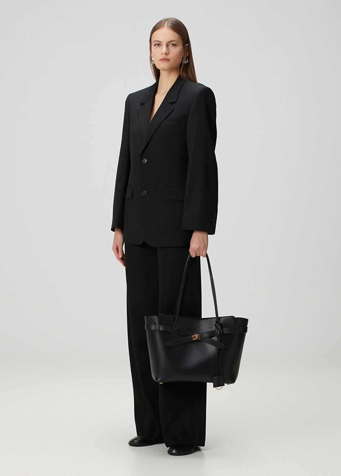 Balenciaga Siyah Yün Ceket görsel 2