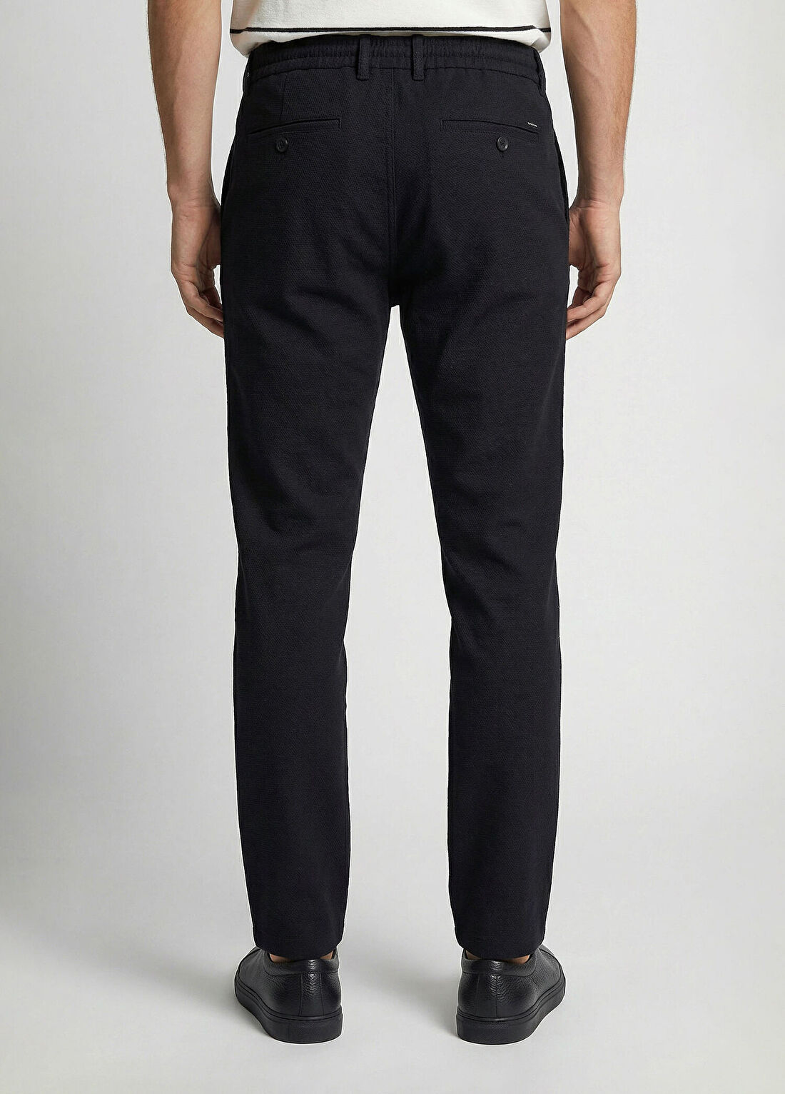 Network Siyah Diyagonal Jogger Pantolon görsel 3