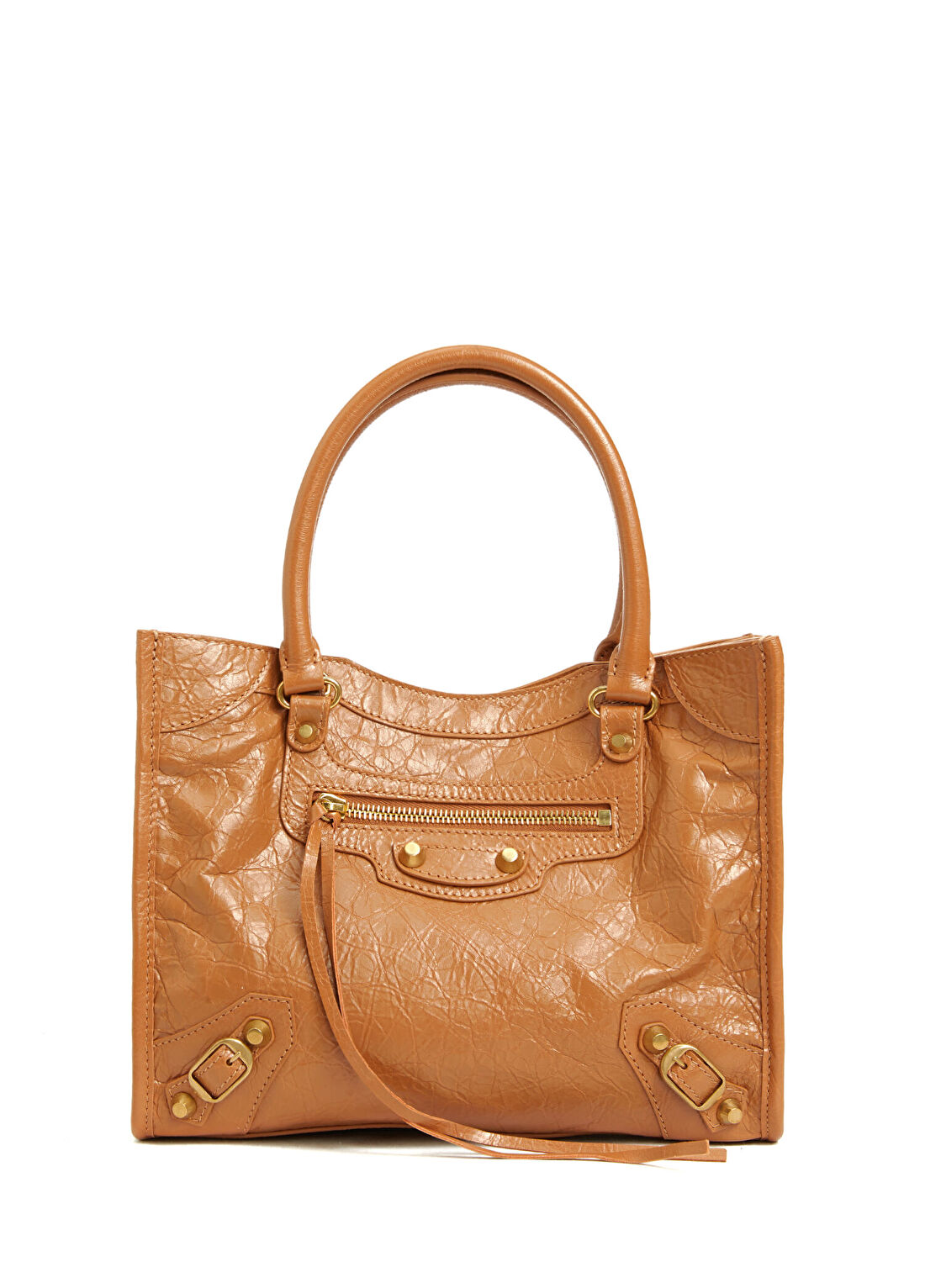 Balenciaga Le City Mini Camel Kadın Deri Alışveriş Çantası