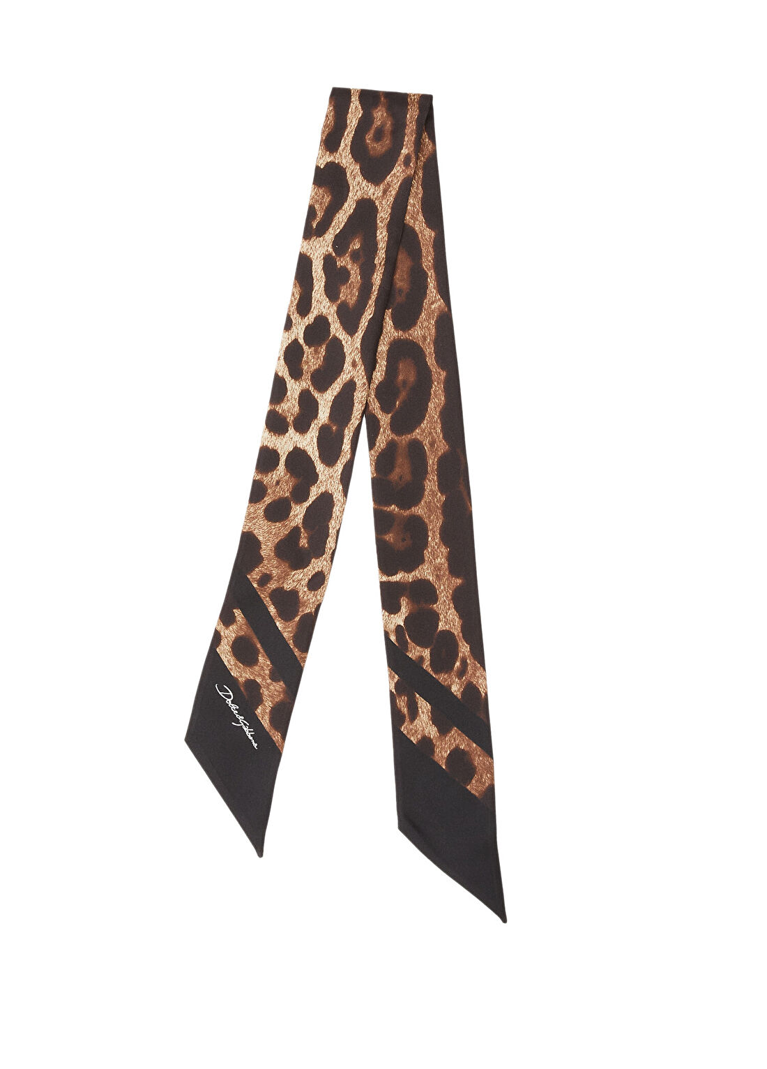 Dolce&Gabbana Leopar Kadın İpek Fular görsel 2