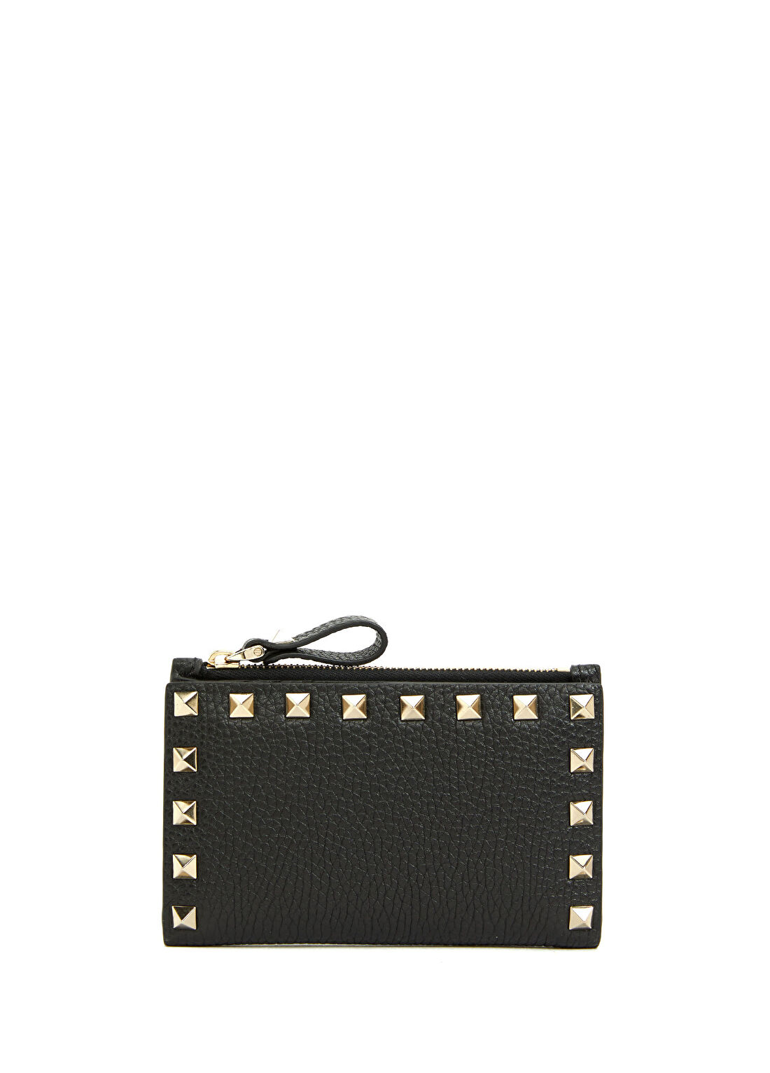 Valentino Garavani Rockstud Siyah Kadın Deri Kartlık