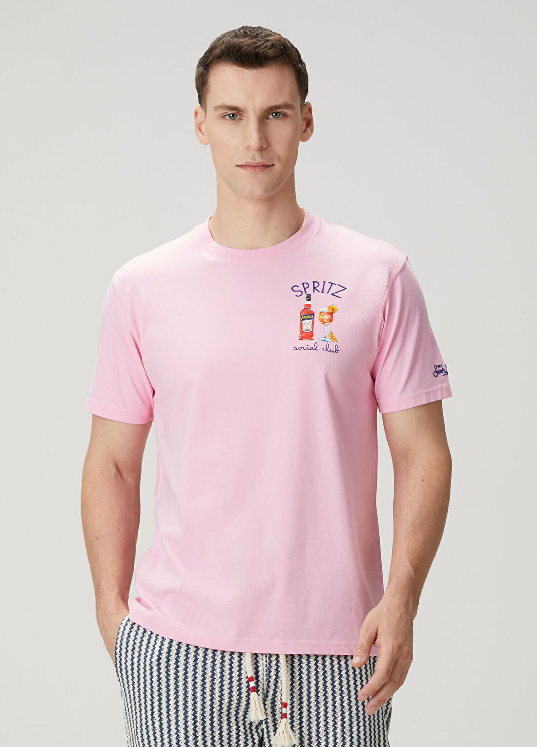 MC2 (Saint Barth) Pembe Figür Baskılı T-shirt