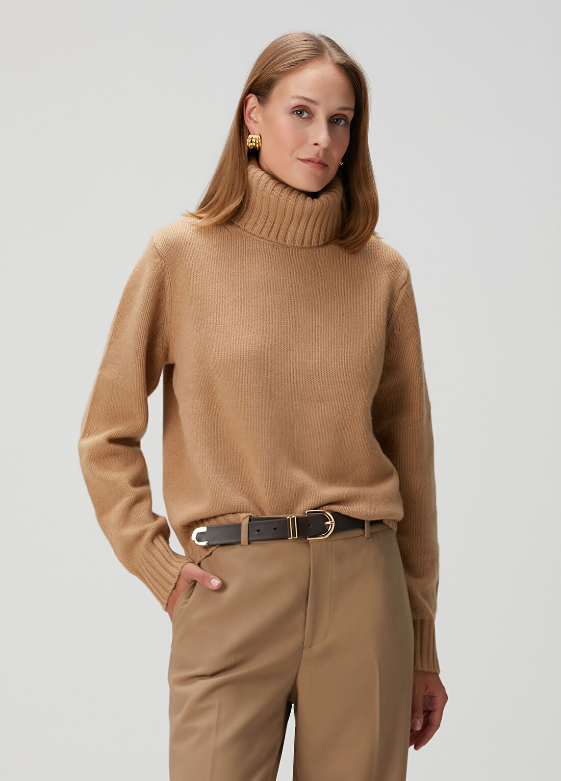 Polo Ralph Lauren Koyu Bej Yün Kazak