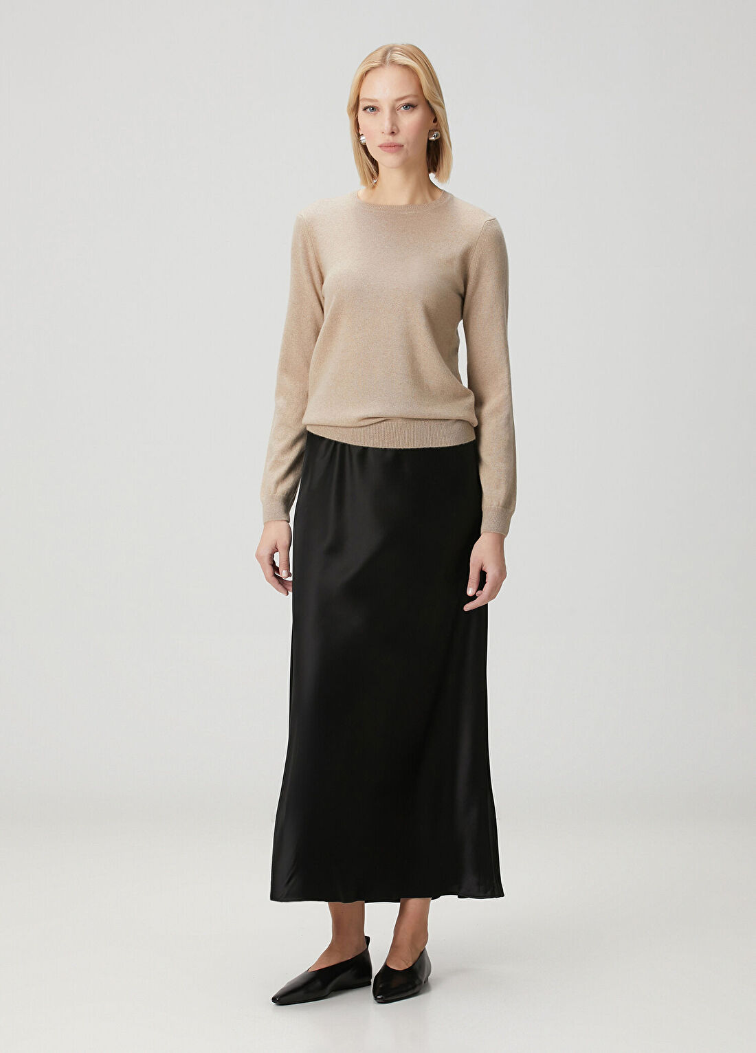 By Malene Birger Barbara Siyah Midi Etek