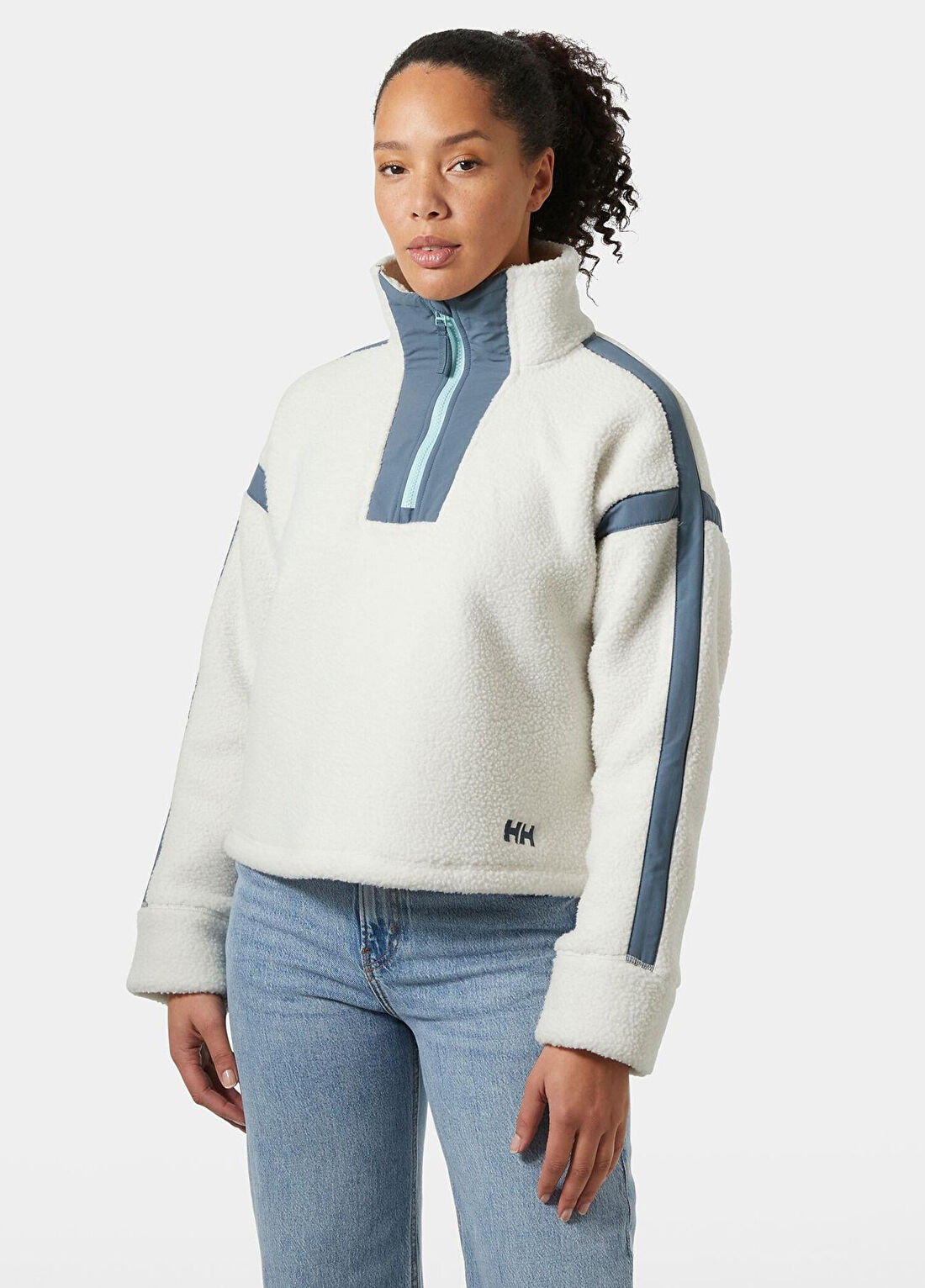 Helly Hansen W Imperial Pile Snow Yarım Fermuarlı Kadın Polar Spor Sweatshirt görsel 2