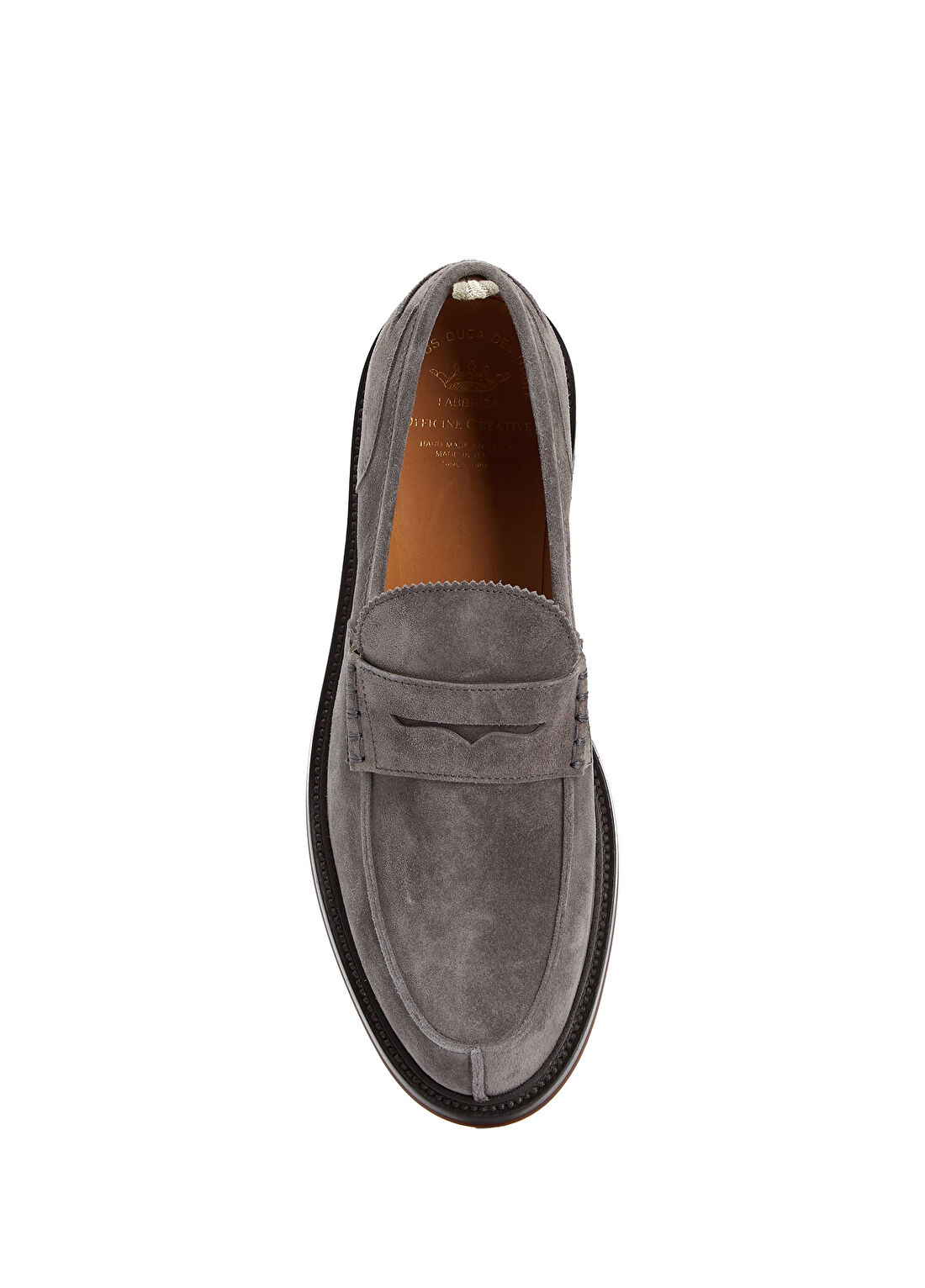 Officine Creative Sax Gri Erkek Süet Loafer görsel 4