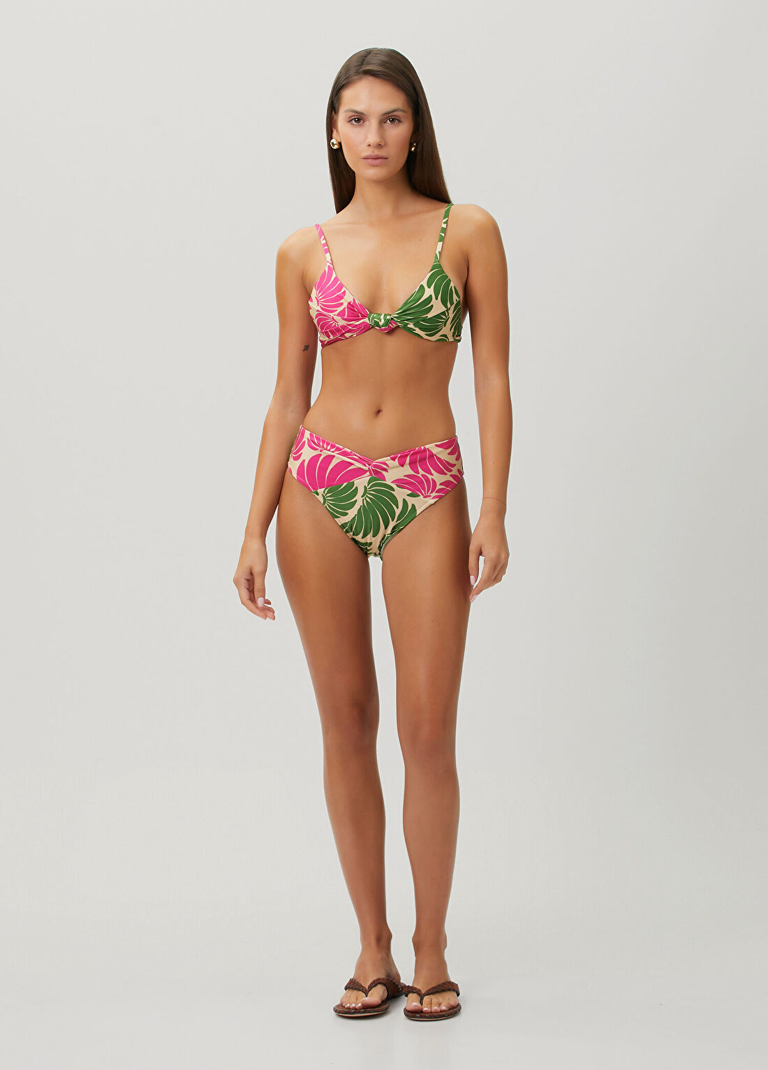 Farm Rio Banana Wings Pembe Yüksek Bel Bikini Altı