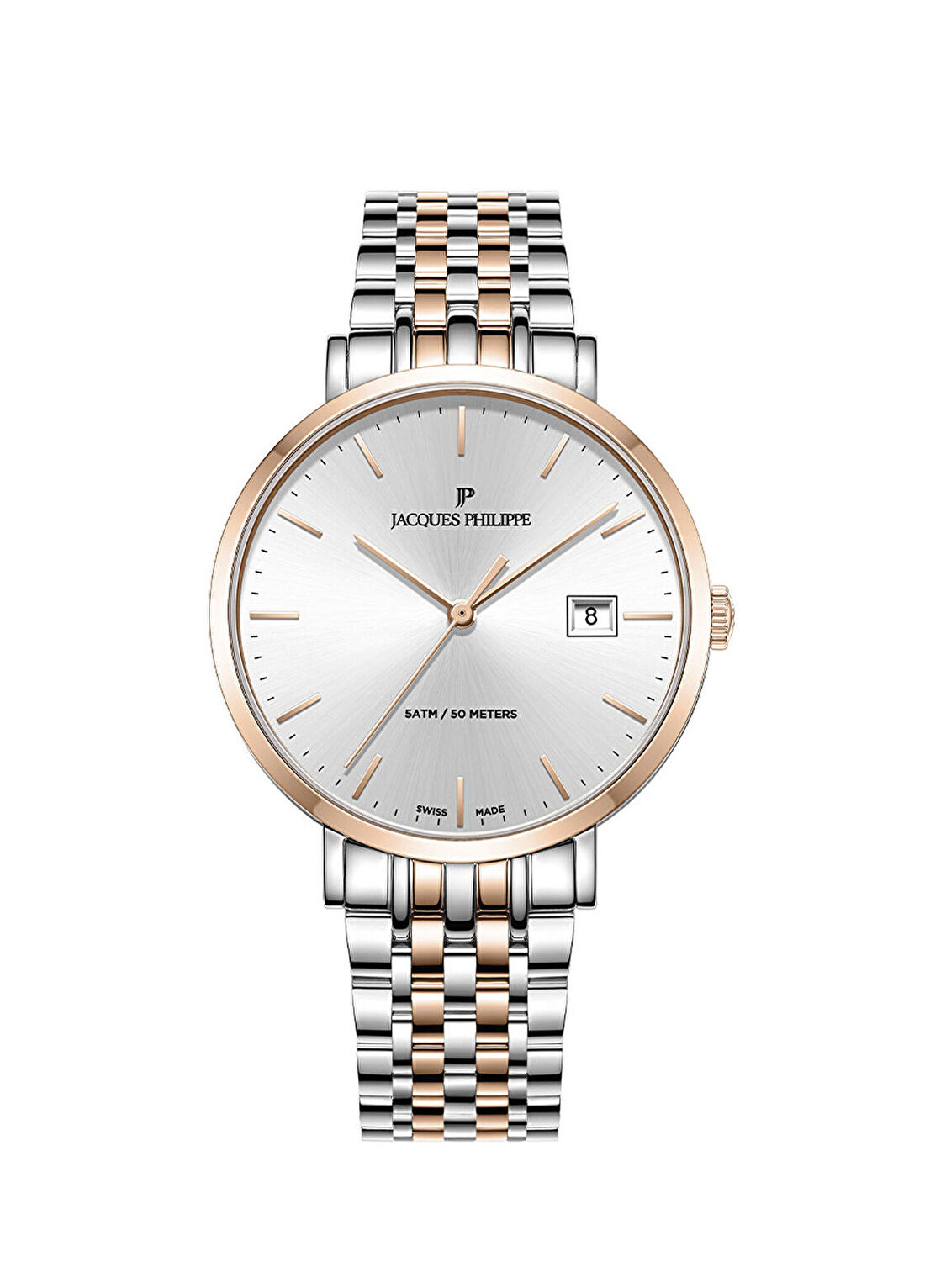 Jacques Philippe JPQGS957328RG Metalik Gri Rose Gold Çelik Erkek Kol Saati