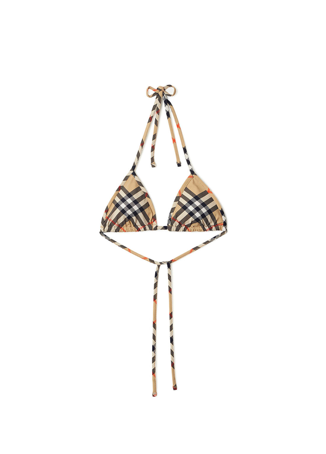 Burberry Bej İpli Üçgen Kadın Bikini Üstü