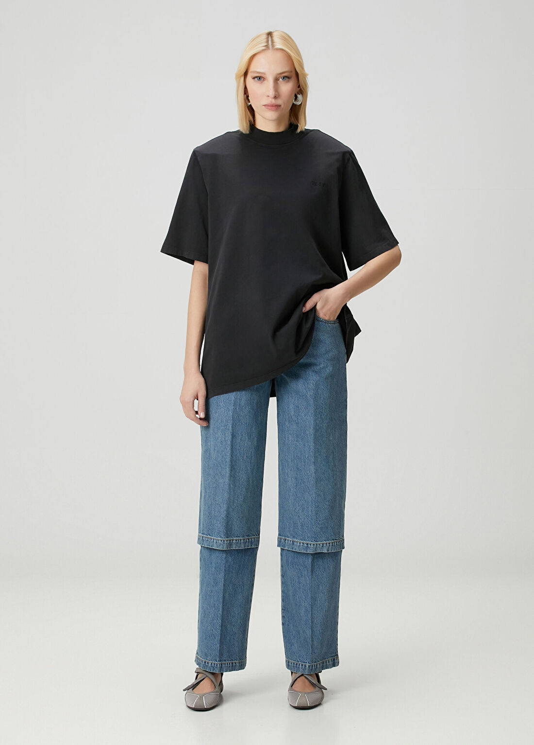 The Attico Straight Fit Mavi Jean Pantolon