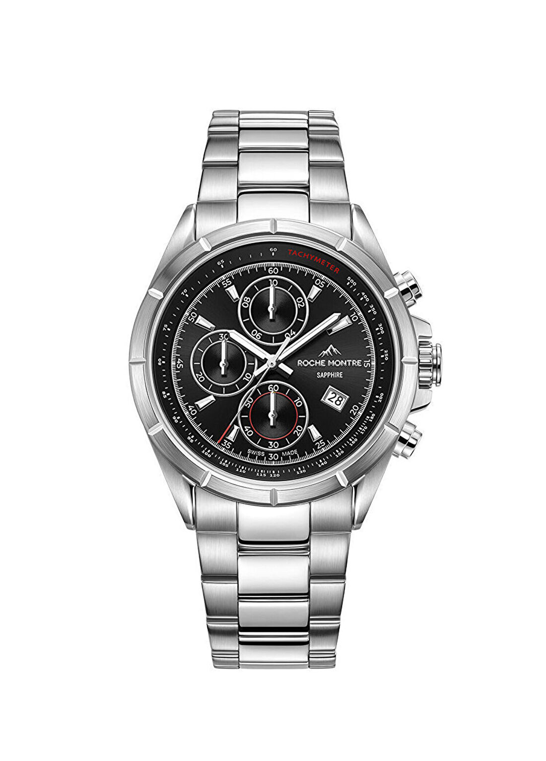 Roche Montre RMG8003-03 Metalik Gri Çelik Erkek Kol Saati