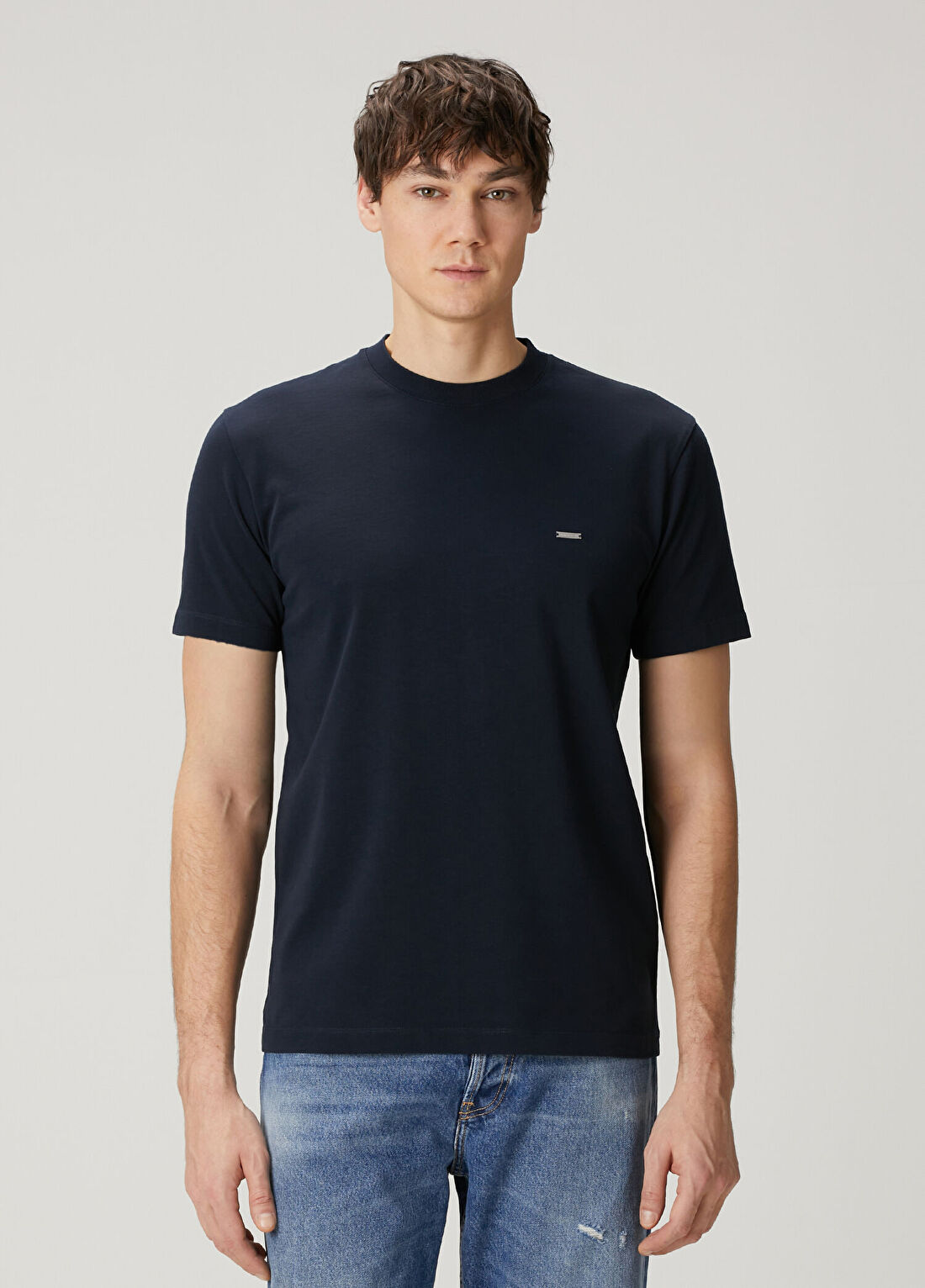 Dsquared2 Lacivert Logo Detaylı T-shirt görsel 3