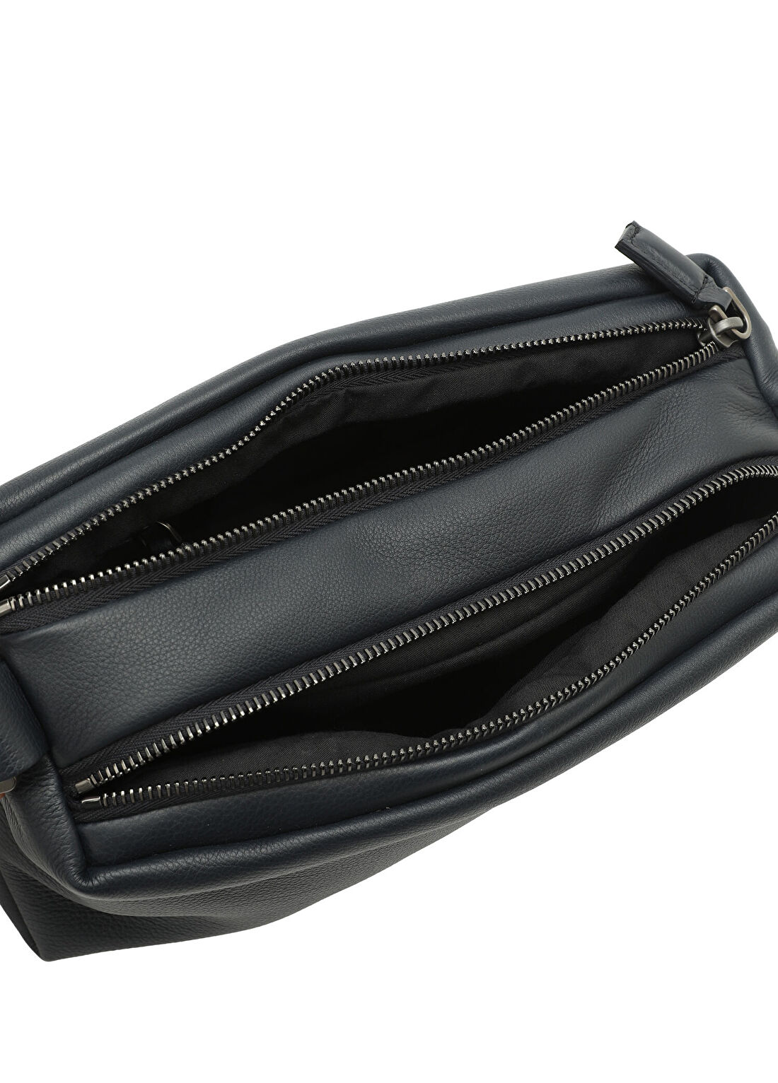 Zegna Secondskin Small Lacivert Erkek Deri El Portföyü görsel 4