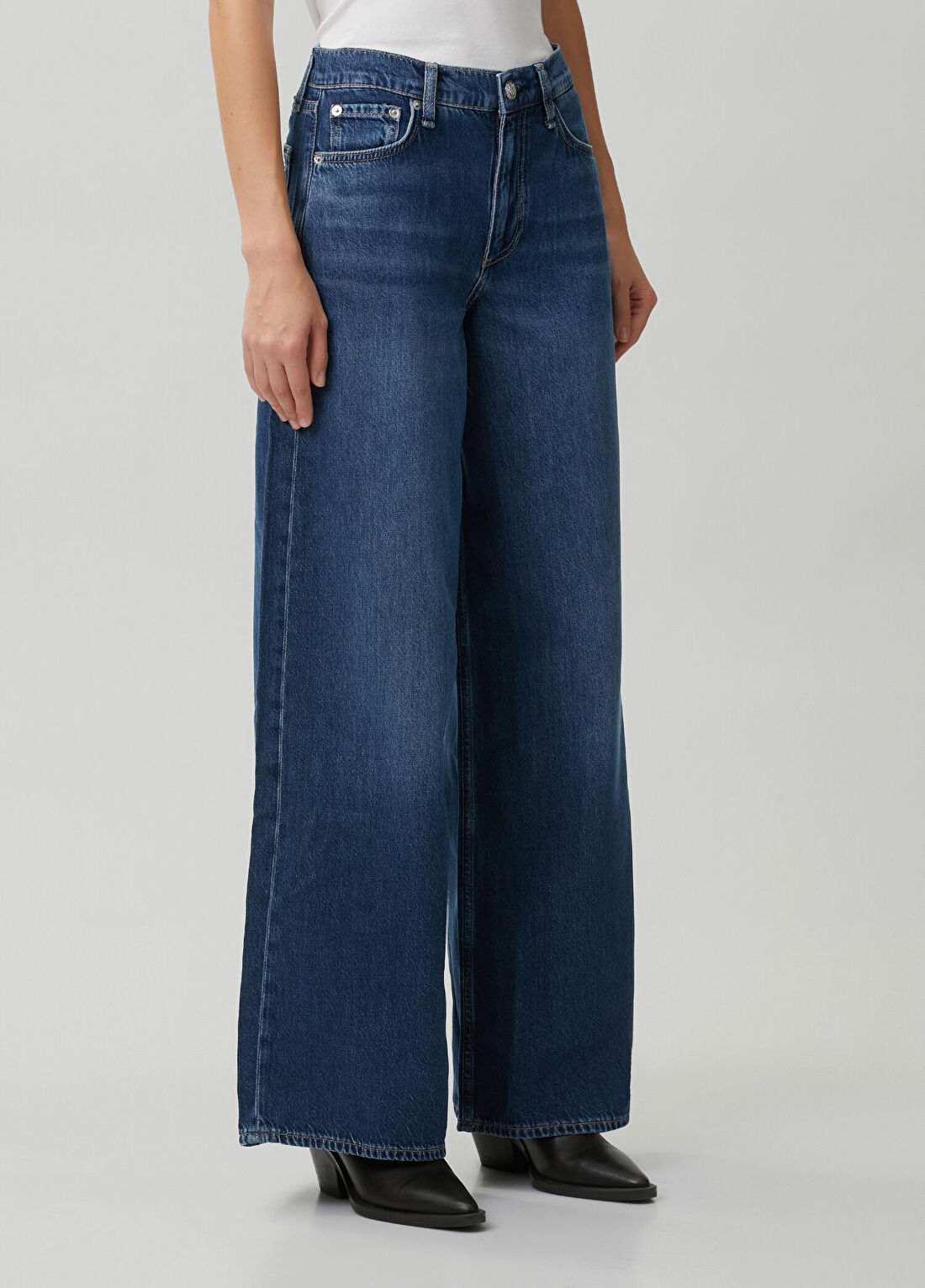 Rag&Bone Sofie Mavi Jean Pantolon görsel 3