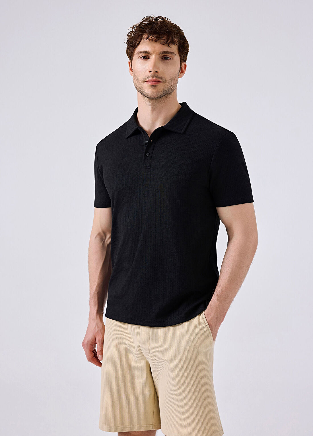 Ellesse Siyah Polo Yaka Kısa Kollu Erkek T-Shirt 6SM5003-BK