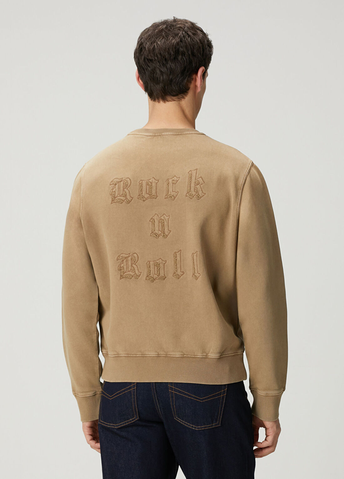 Zadig&Voltaire Aime Mo Rock N Roll Bej Sweatshirt görsel 4