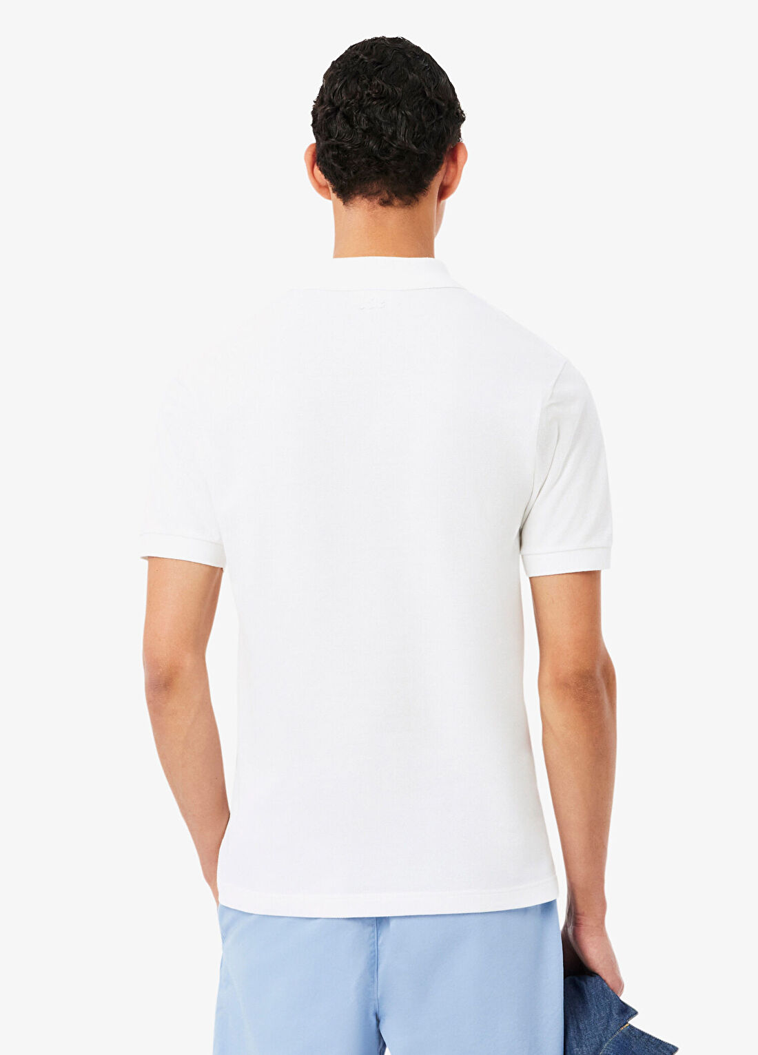 Lacoste Beyaz Polo Yaka Classic Fit Kısa Kollu Erkek T-Shirt görsel 3
