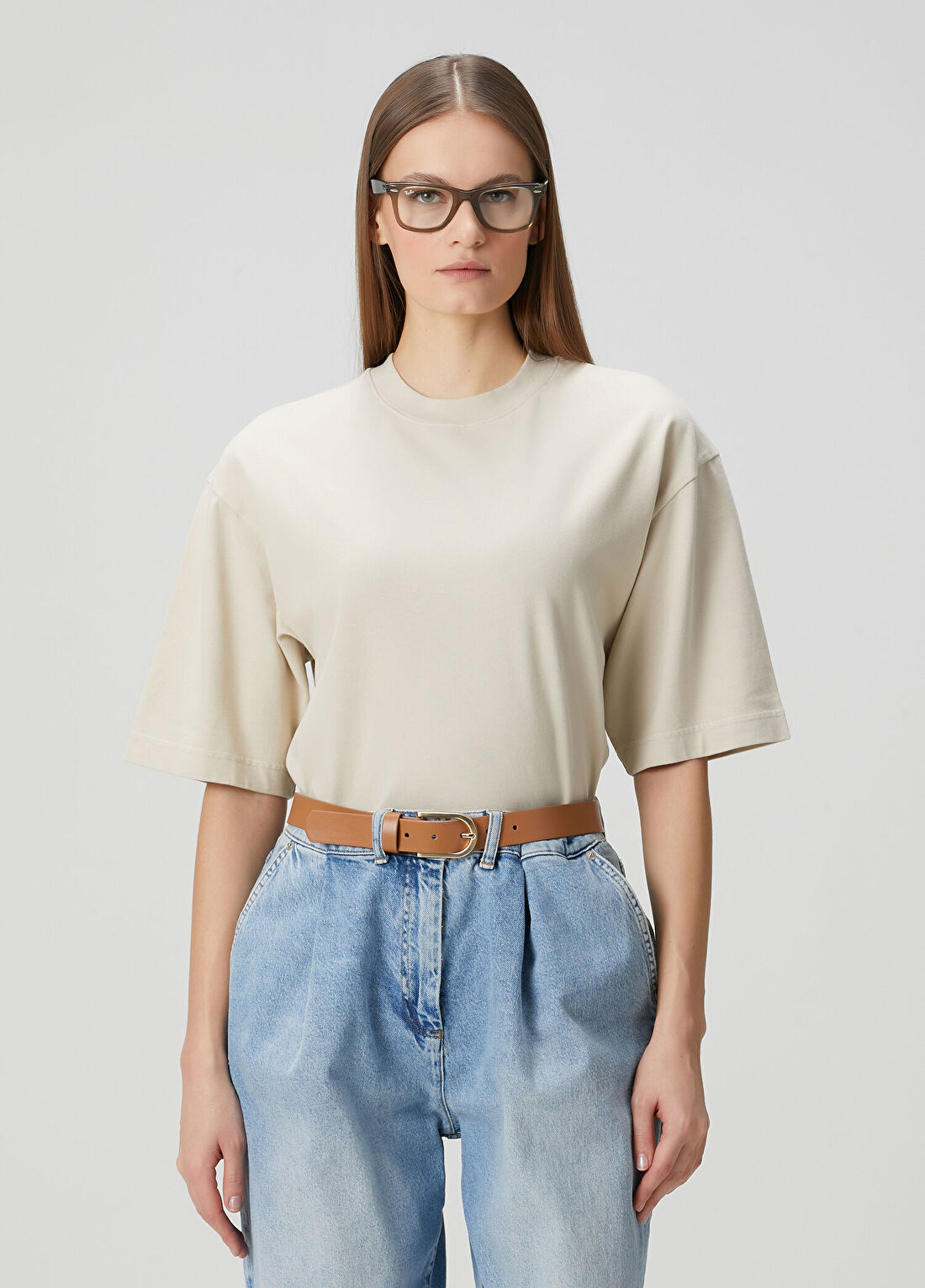 Acne Studios Açık Bej T-shirt