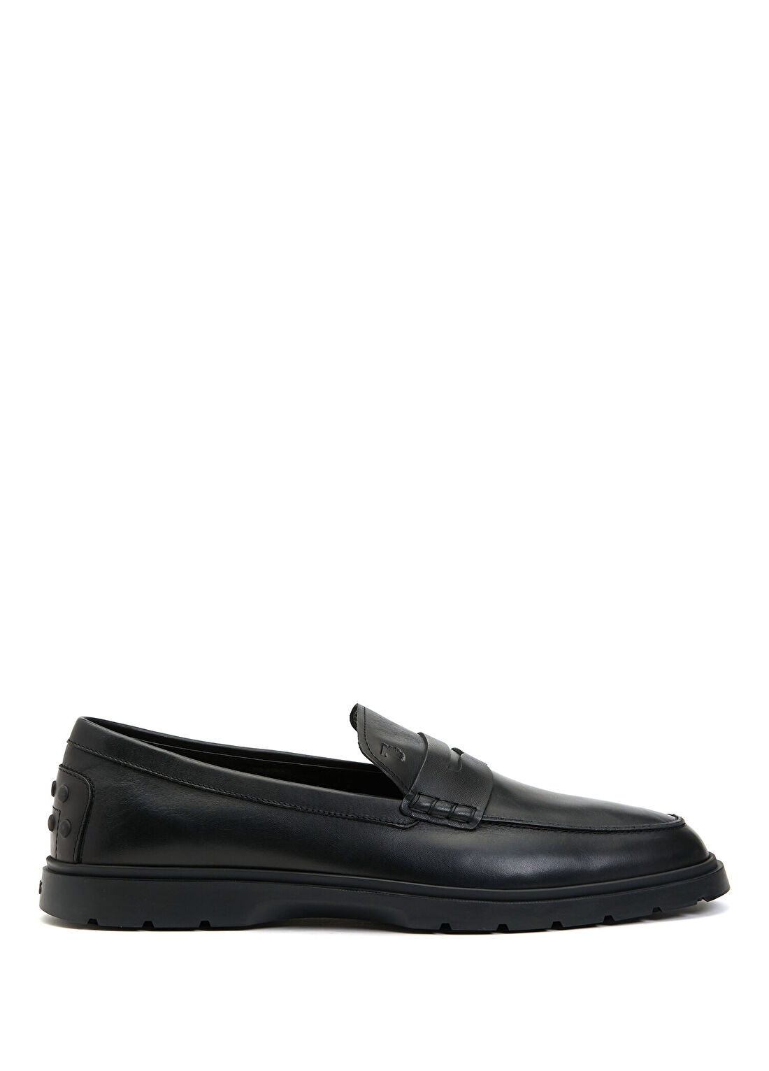 Tod's Siyah Bantlı Erkek Deri Loafer