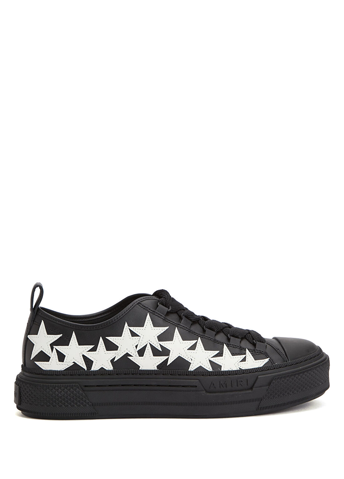 Amiri Stars Court Siyah Erkek Deri Sneaker