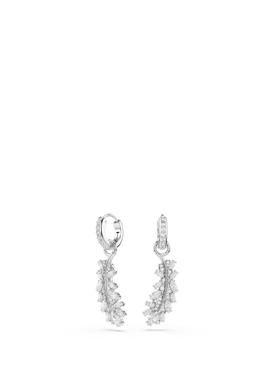 Swarovski Vıenna Pe Feather Whı/Rhs Kadın Küpe