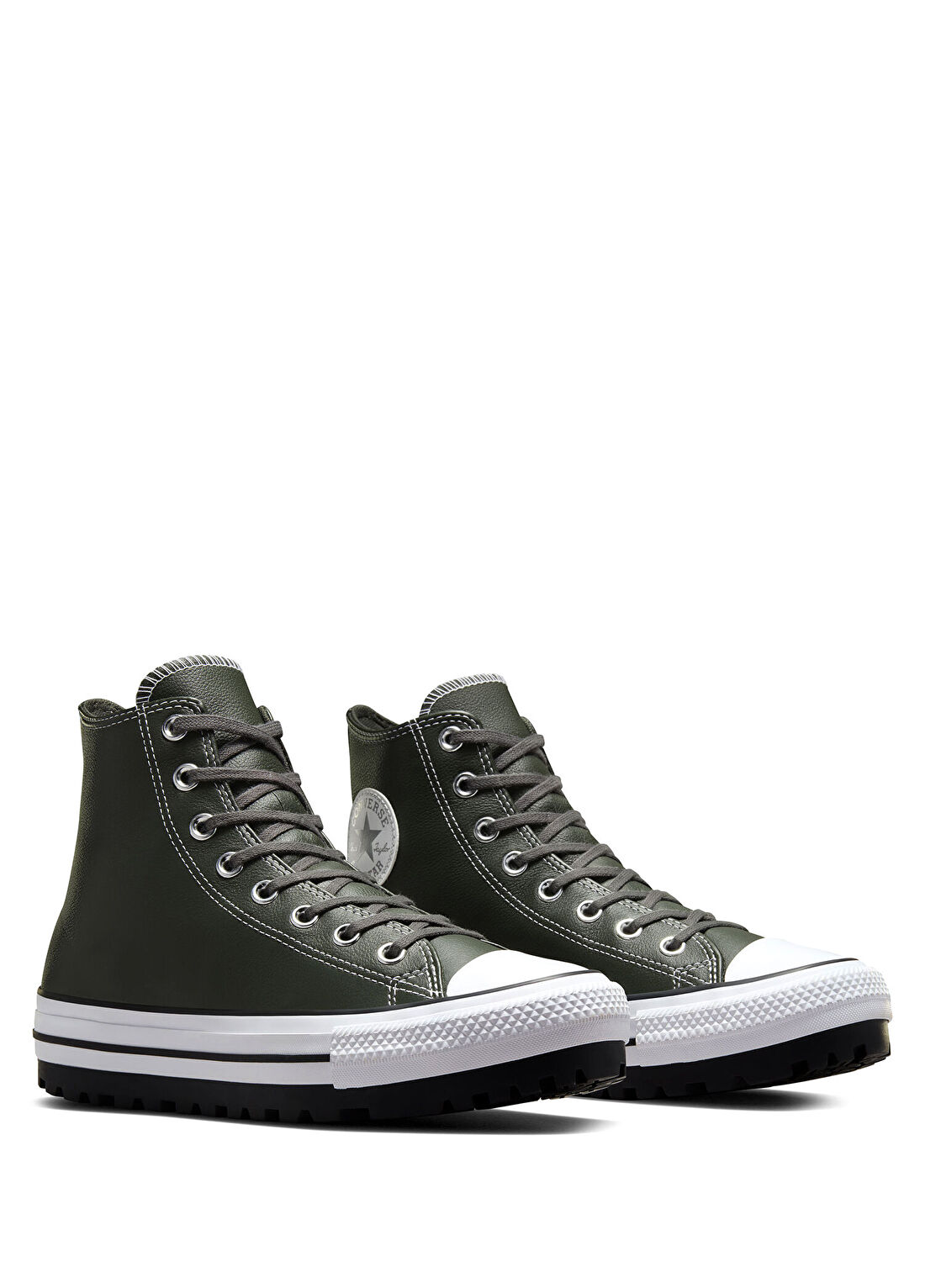 Converse Chuck Taylor All Star City Trek Yeşil Deri Unisex Bot görsel 2
