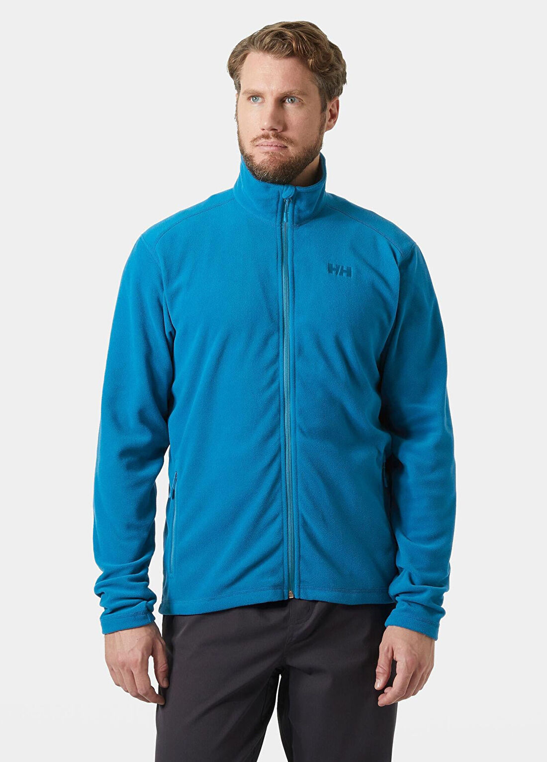 Helly Hansen Cerulean Blue Fermuarlı Erkek Polar görsel 2