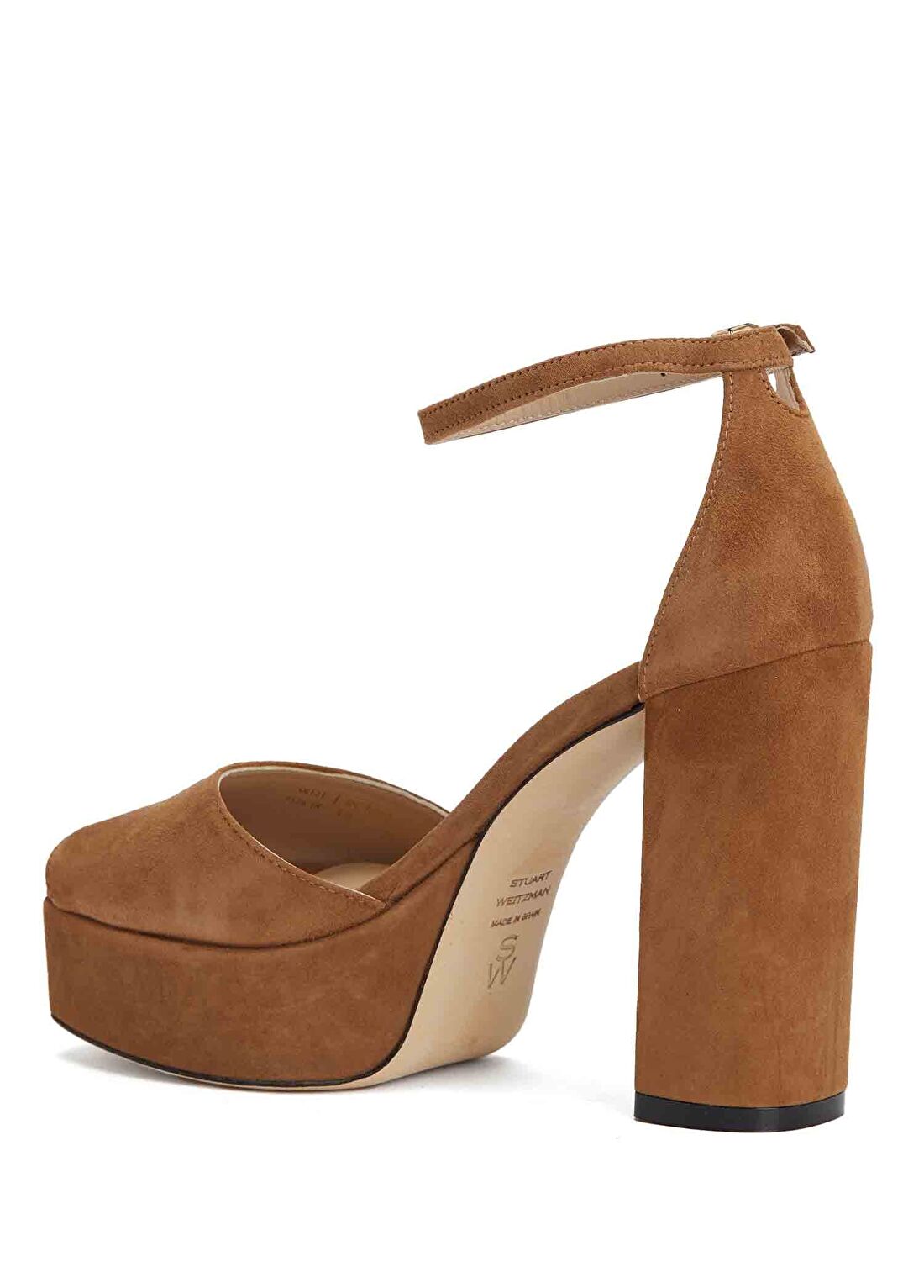 Stuart Weitzman Sabrina Taba Kadın Deri Sandalet görsel 3