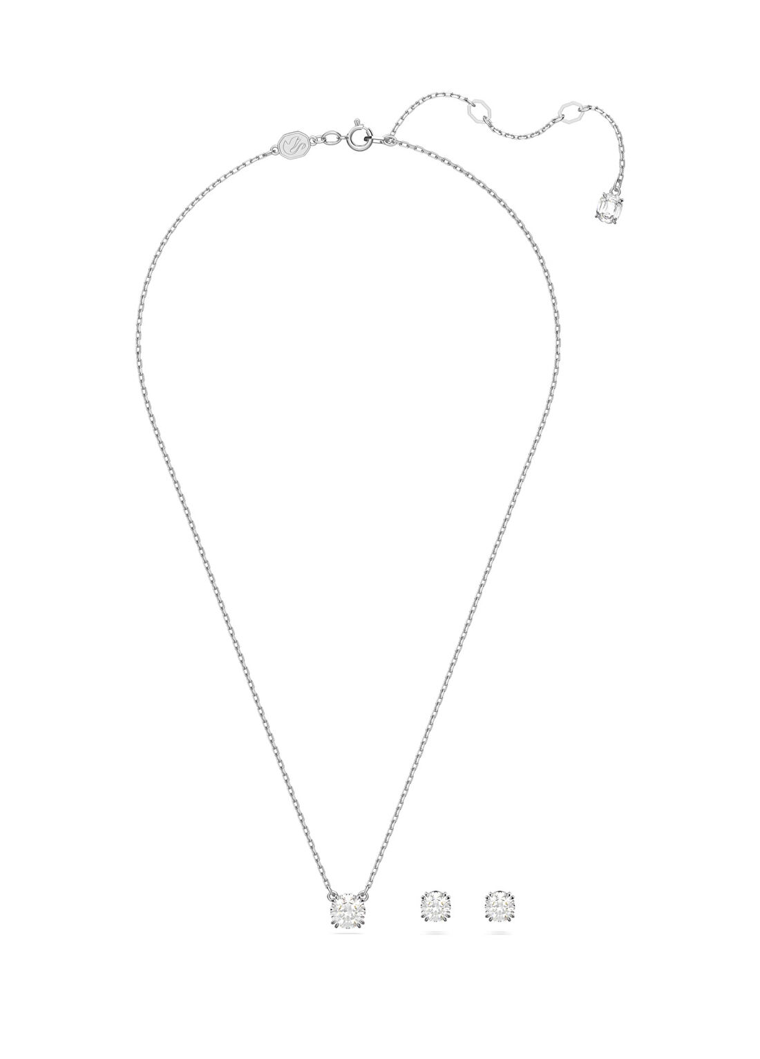 Swarovski Constella Set Whı Rhs Kadın Kolye Küpe Set