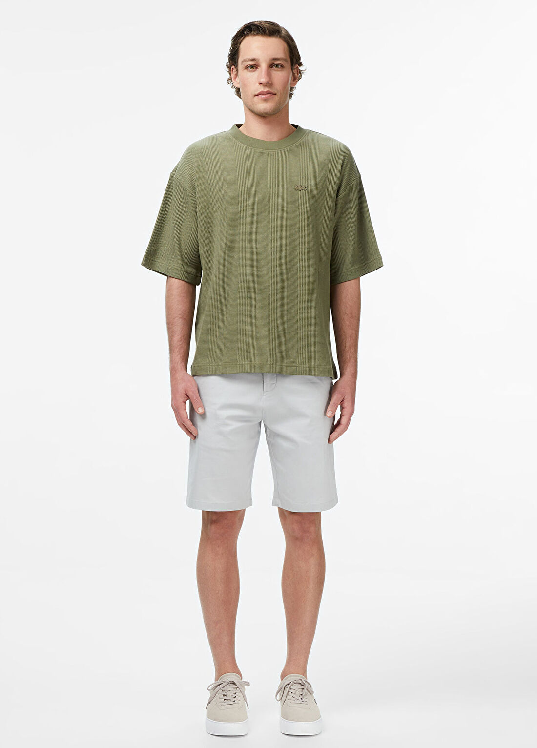 Lacoste Gri Regular Fit Erkek Bermuda Şort