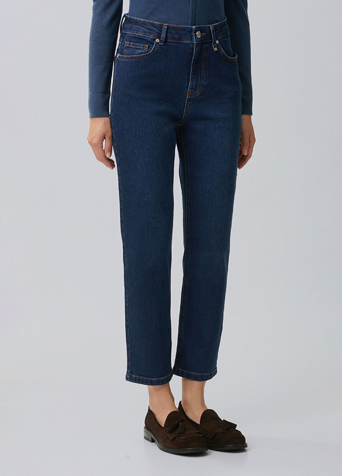 Network İndigo Slim Fit Denim Pantolon görsel 3
