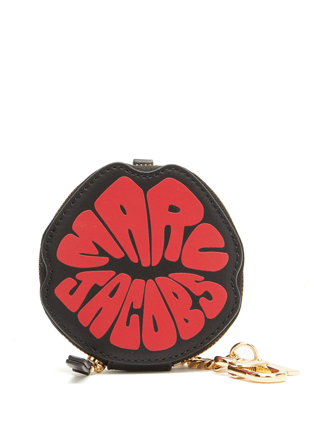 Marc Jacobs The Marc Lips Siyah Deri Çanta Aksesuarı