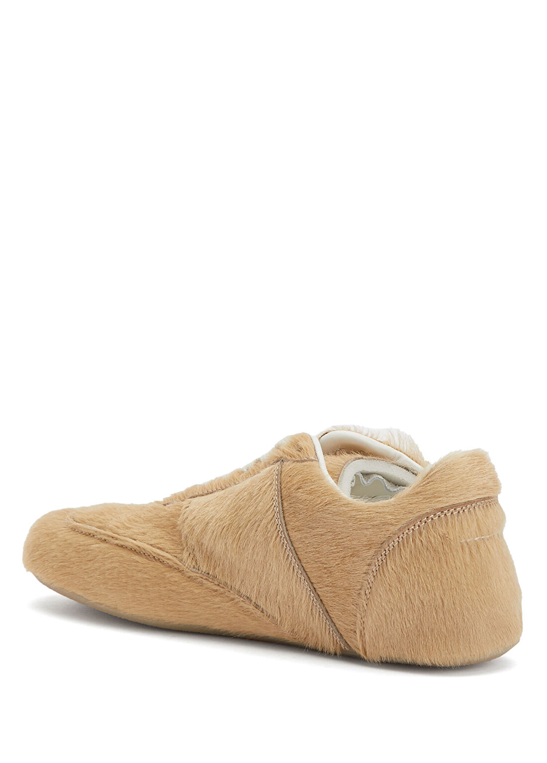 MM6 Maison Margiela Bej Kadın Deri Sneaker görsel 3