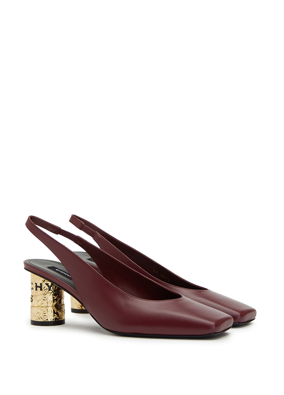 Givenchy Tape Bordo Deri Topuklu Ayakkabı görsel 2