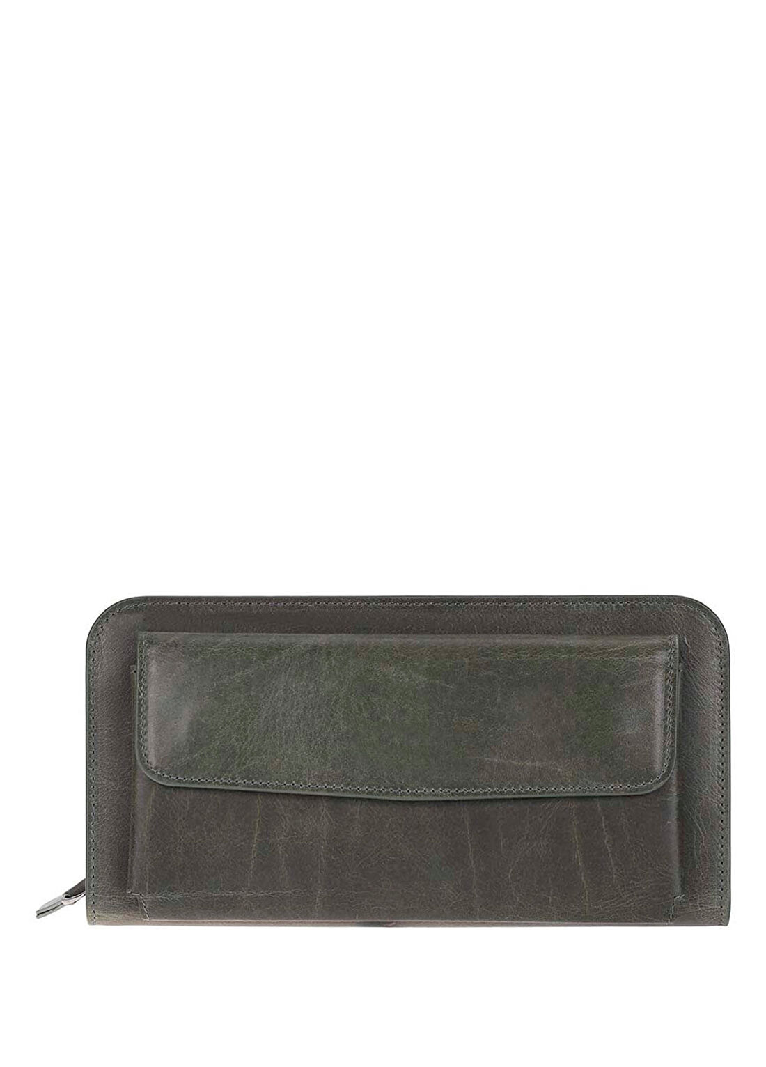 Bloominbag Faron Forest Green Yeşil Deri Telefon Bölmeli Unisex Clutch El Çantası