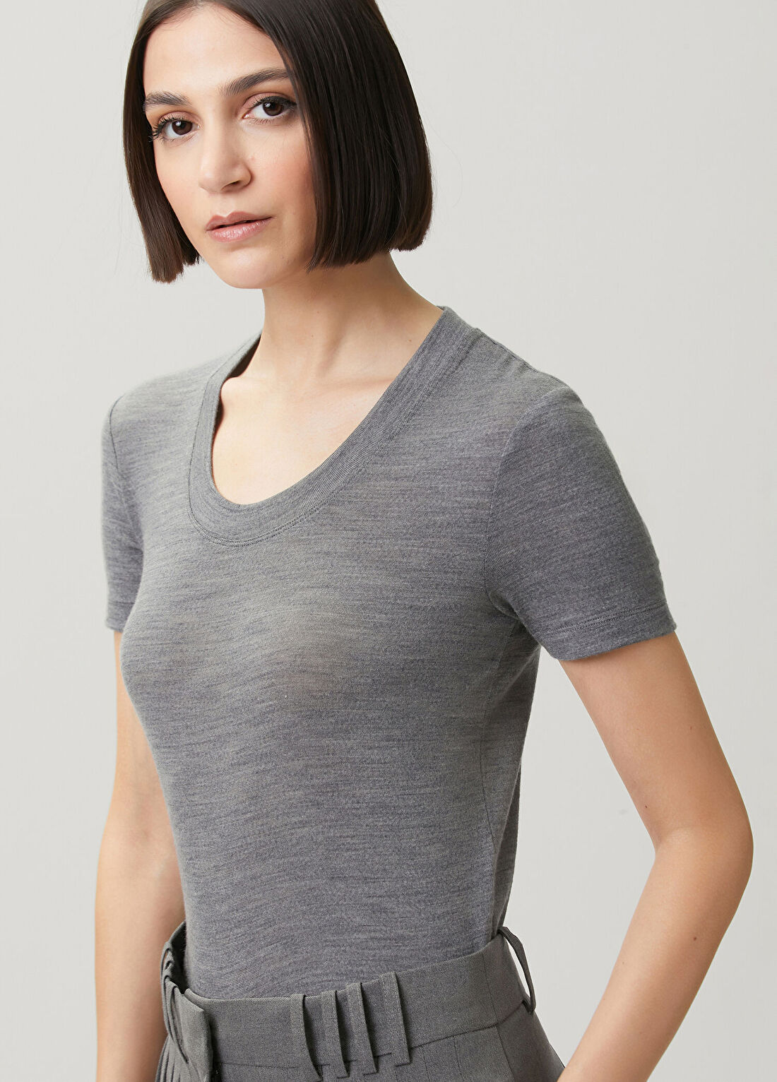 Academia Gri Melanj Modal T-shirt görsel 2
