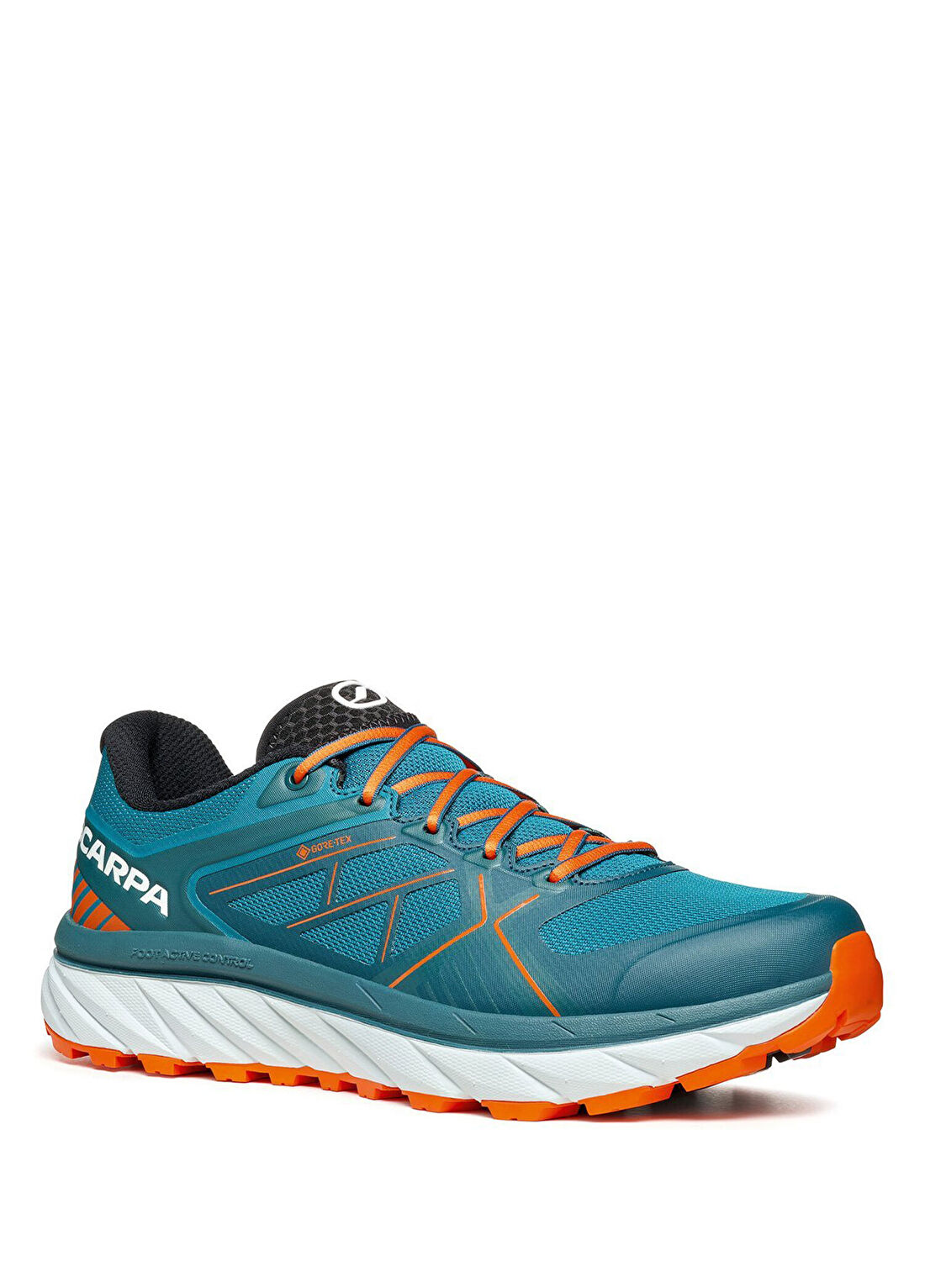 Scarpa Spin Infinity Gore-Tex Lake Blue Orange Erkek Koşu Ayakkabısı görsel 2