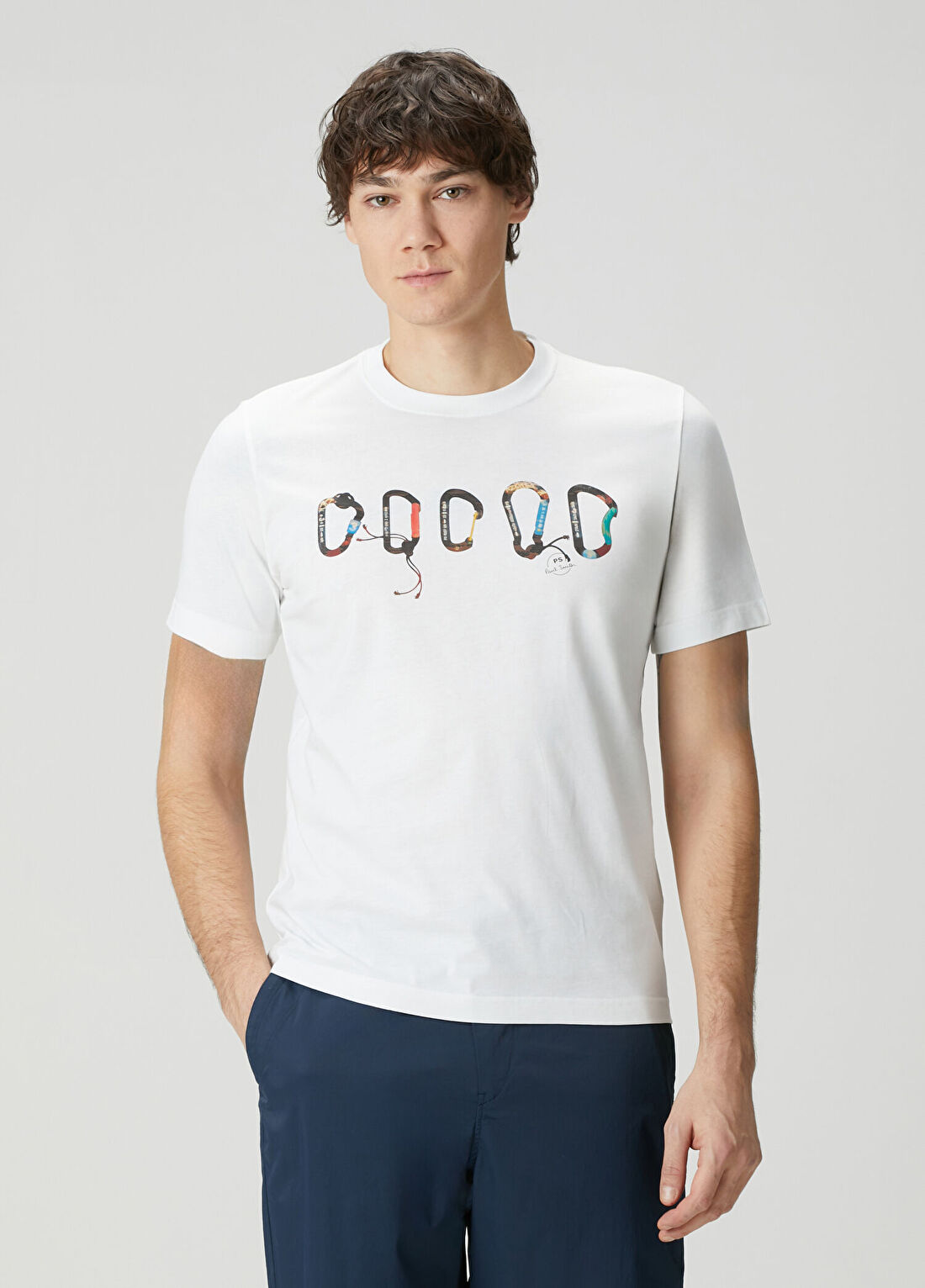 PS Paul Smith Beyaz Baskılı T-shirt
