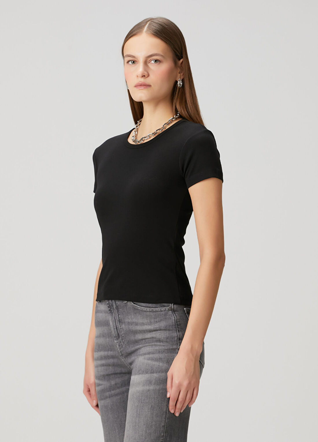 AllSaints Siyah T-shirt görsel 3