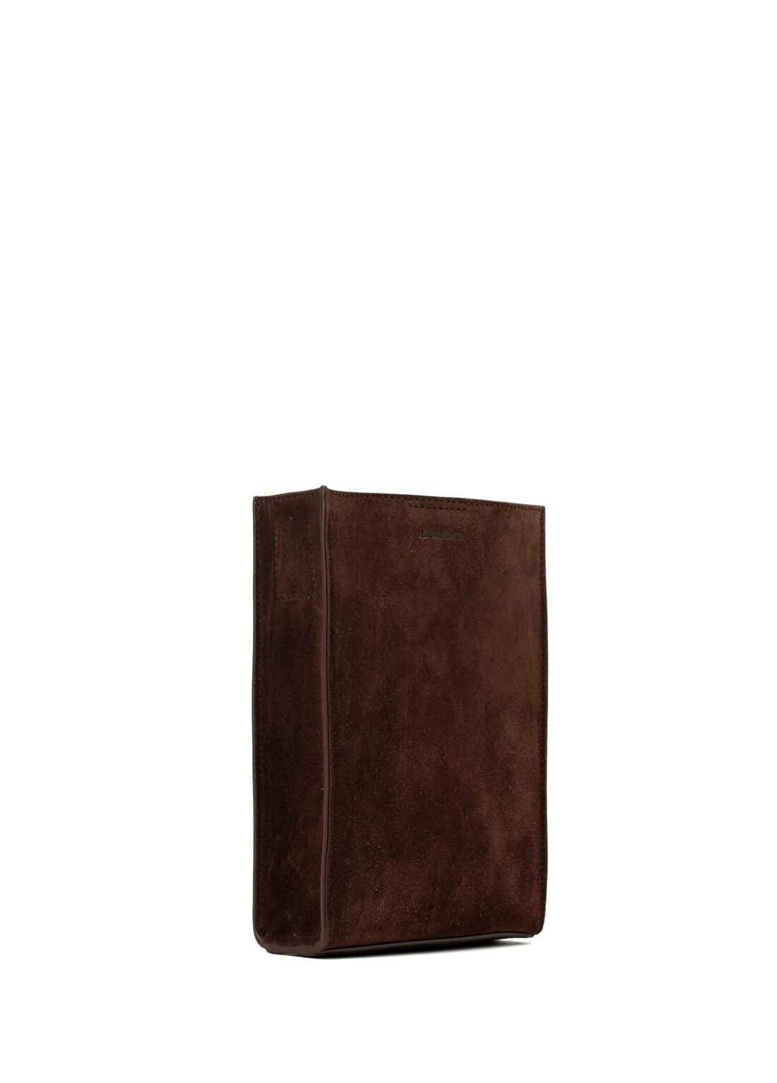 Jil Sander Tangle Koyu Kahverengi Kadın Süet Çanta görsel 3