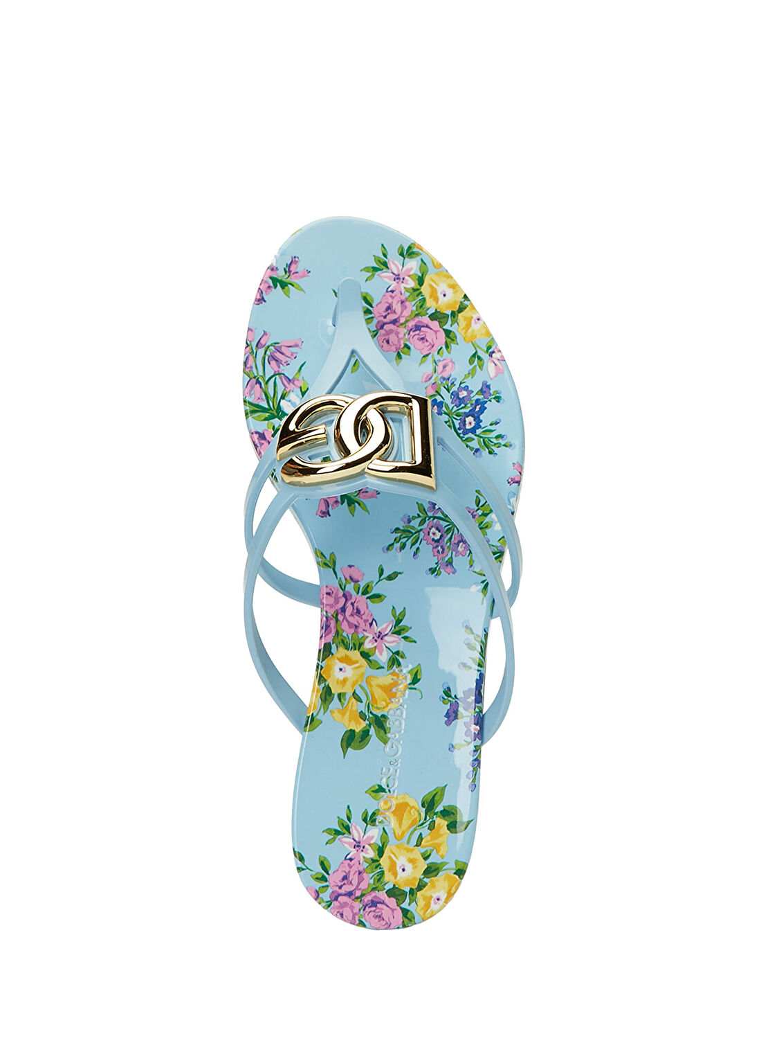 Dolce&Gabbana Açık Mavi Kadın Plaj Terliği görsel 4