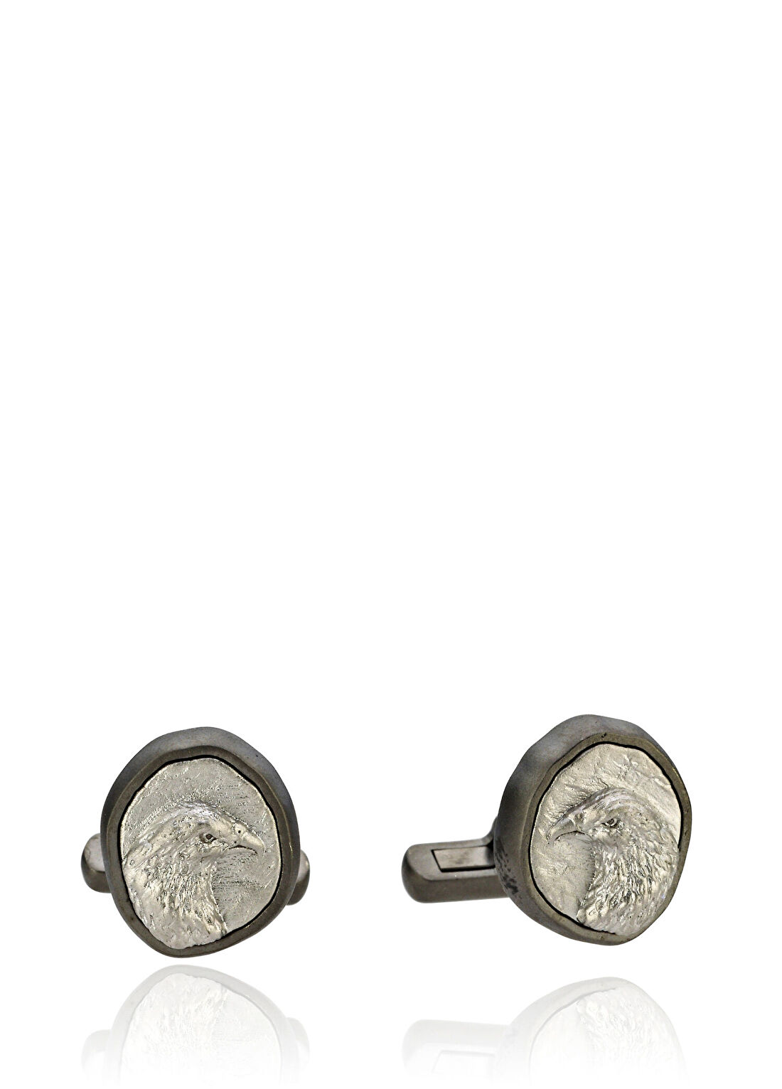 Melie Jewelry Eagle 925 Ayar Gümüş Erkek Kol Düğmesi