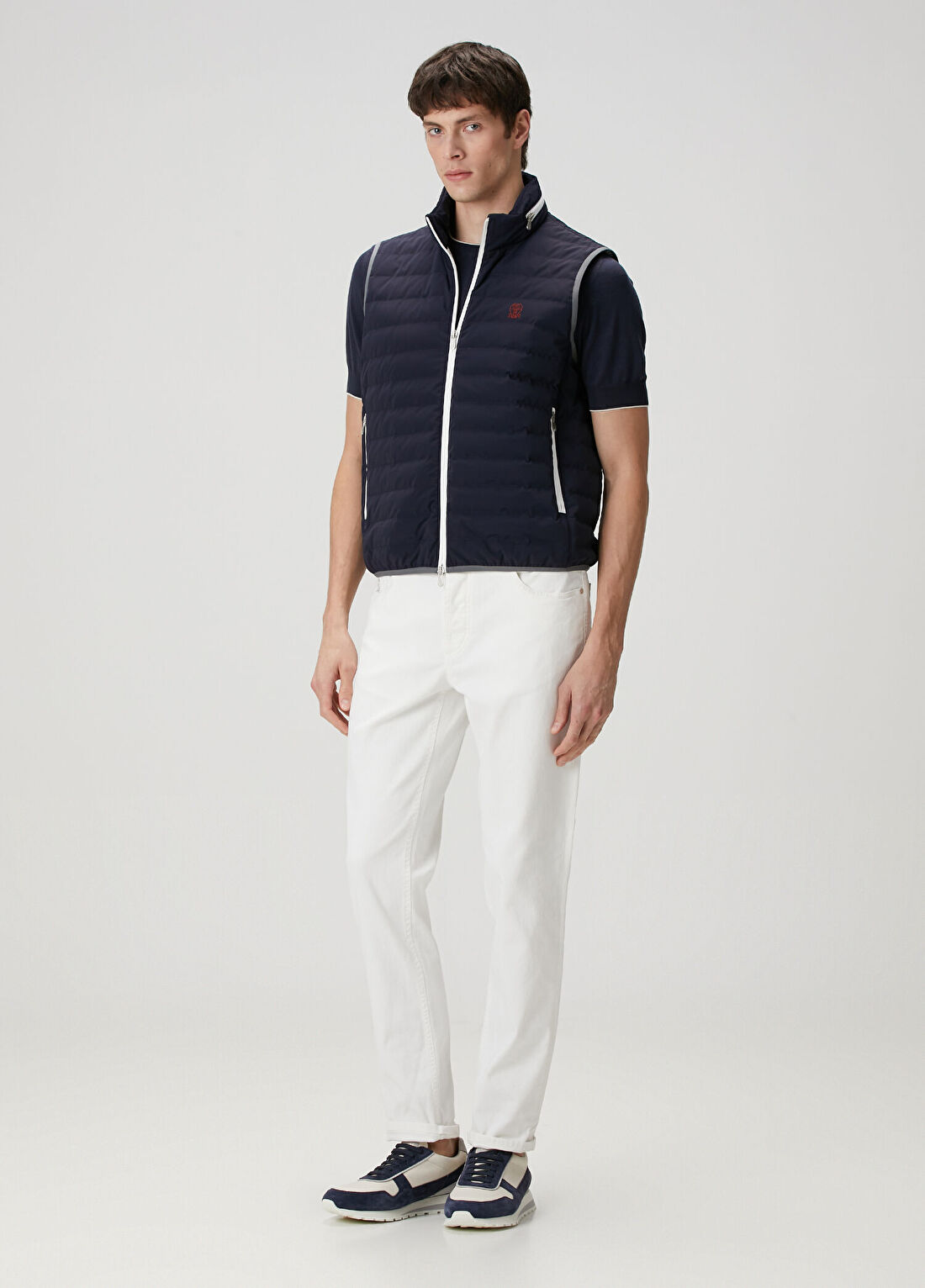Brunello Cucinelli Beyaz Jean Pantolon