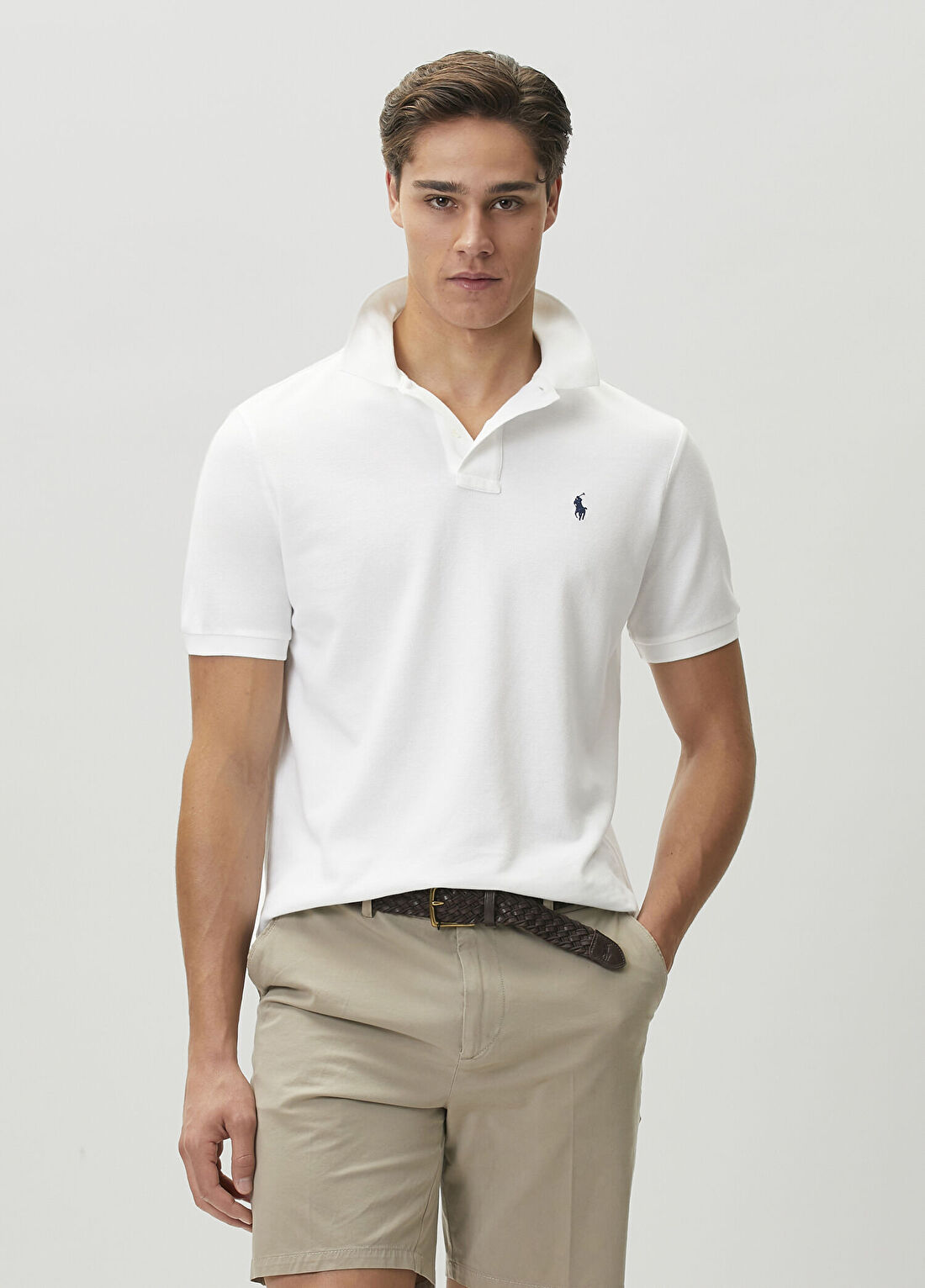 Polo Ralph Lauren Classic Fit Beyaz Polo Yaka T-shirt