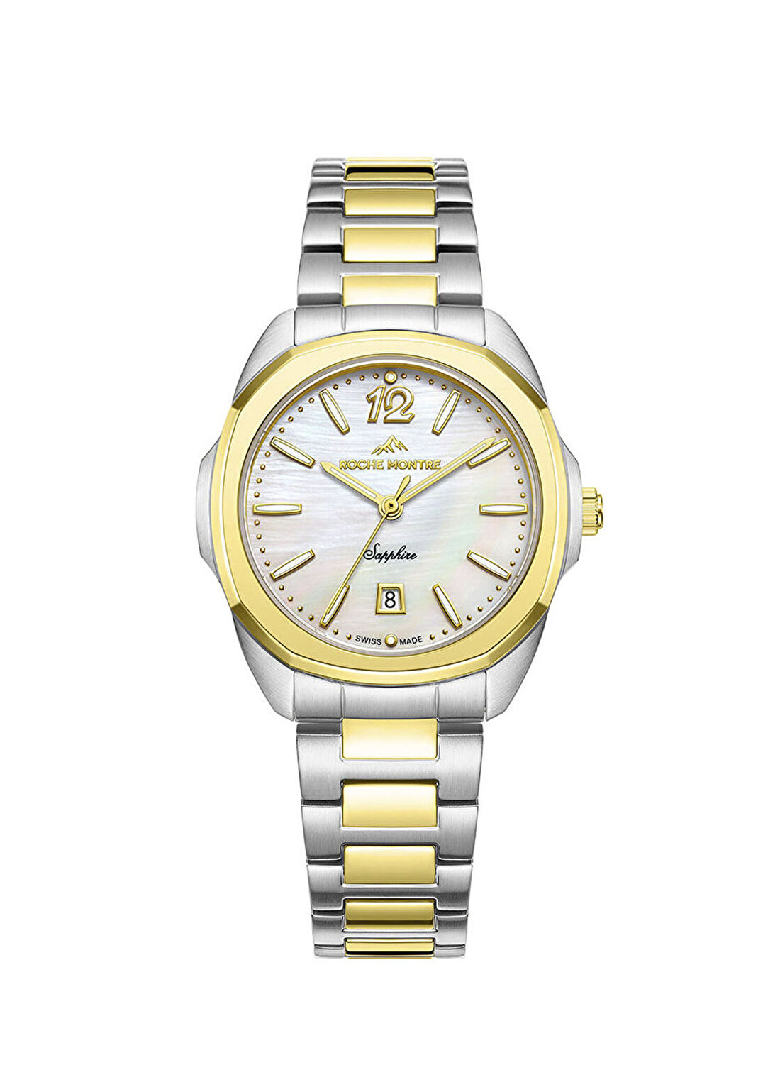 Roche Montre RML5007-02 Altın Rengi Metalik Gri Çelik Kadın Kol Saati