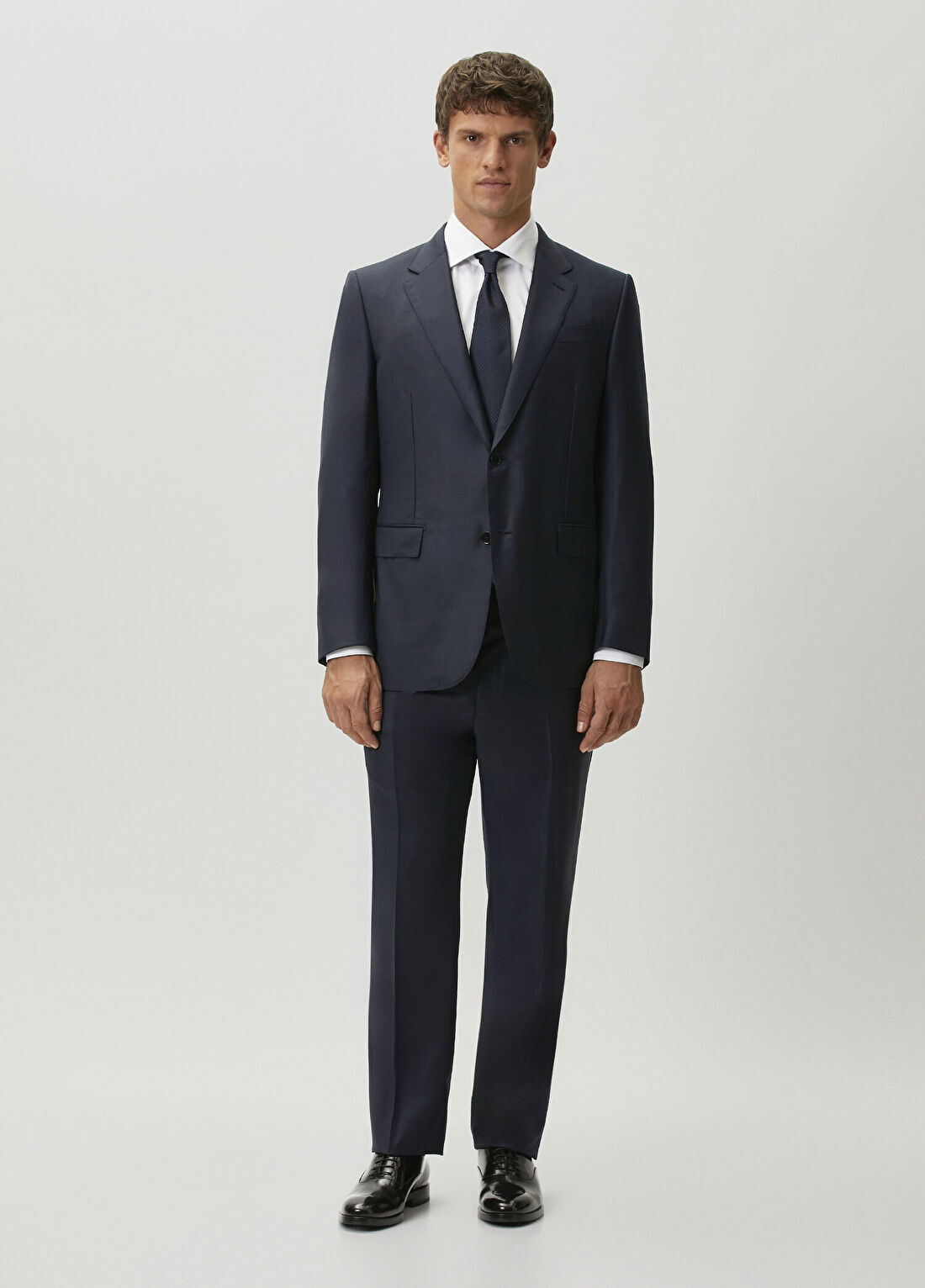 Zegna Lacivert Yün Takım Elbise