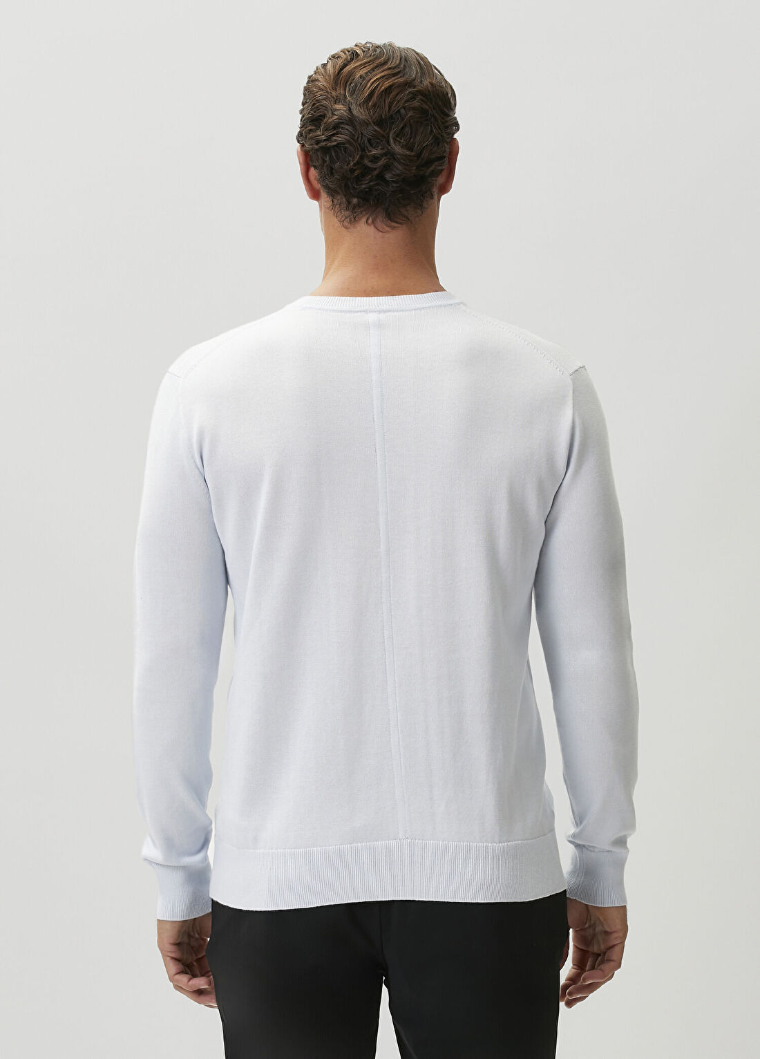 Calvin Klein Supima Mavi Triko görsel 4